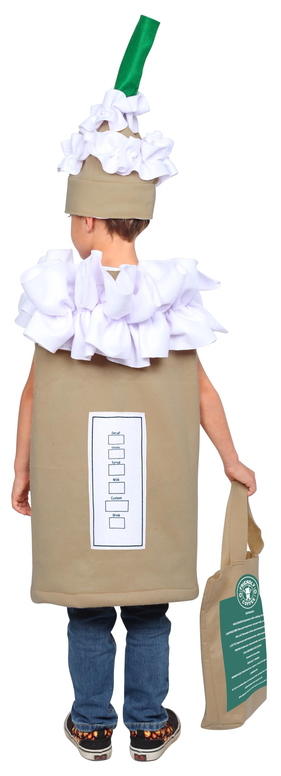 Foto 7 pulgar | Costume Dress Up America Coffee Para Niños, Capuchino, Frappuccino/café Con Leche - Venta Internacional.
