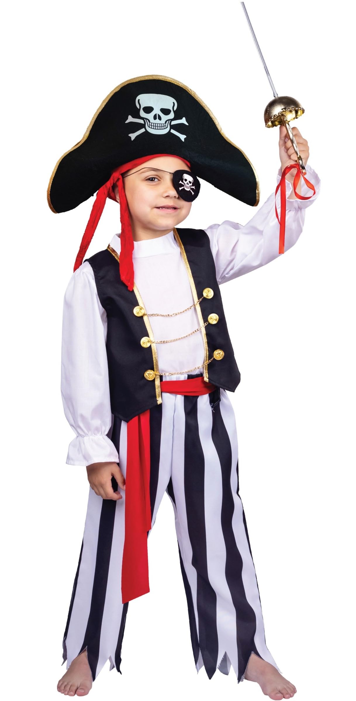 Disfraz De Pirata Dress Up America Para Niños Con Blusa, Pantalones Y Más - Venta Internacional.