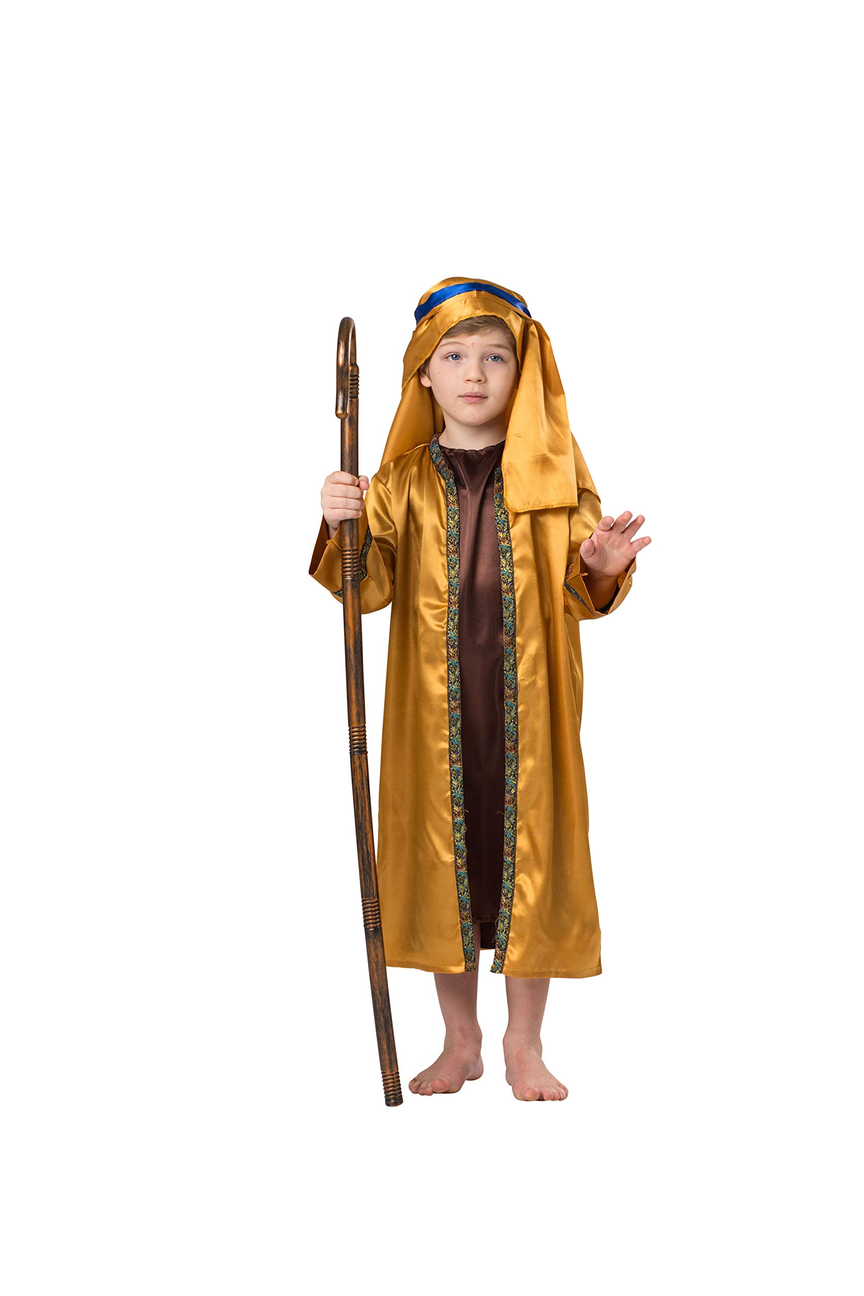 Foto 2 pulgar | Disfraz Dress Up America Saint Para Niños, Color Marrón Y Dorado - Venta Internacional.