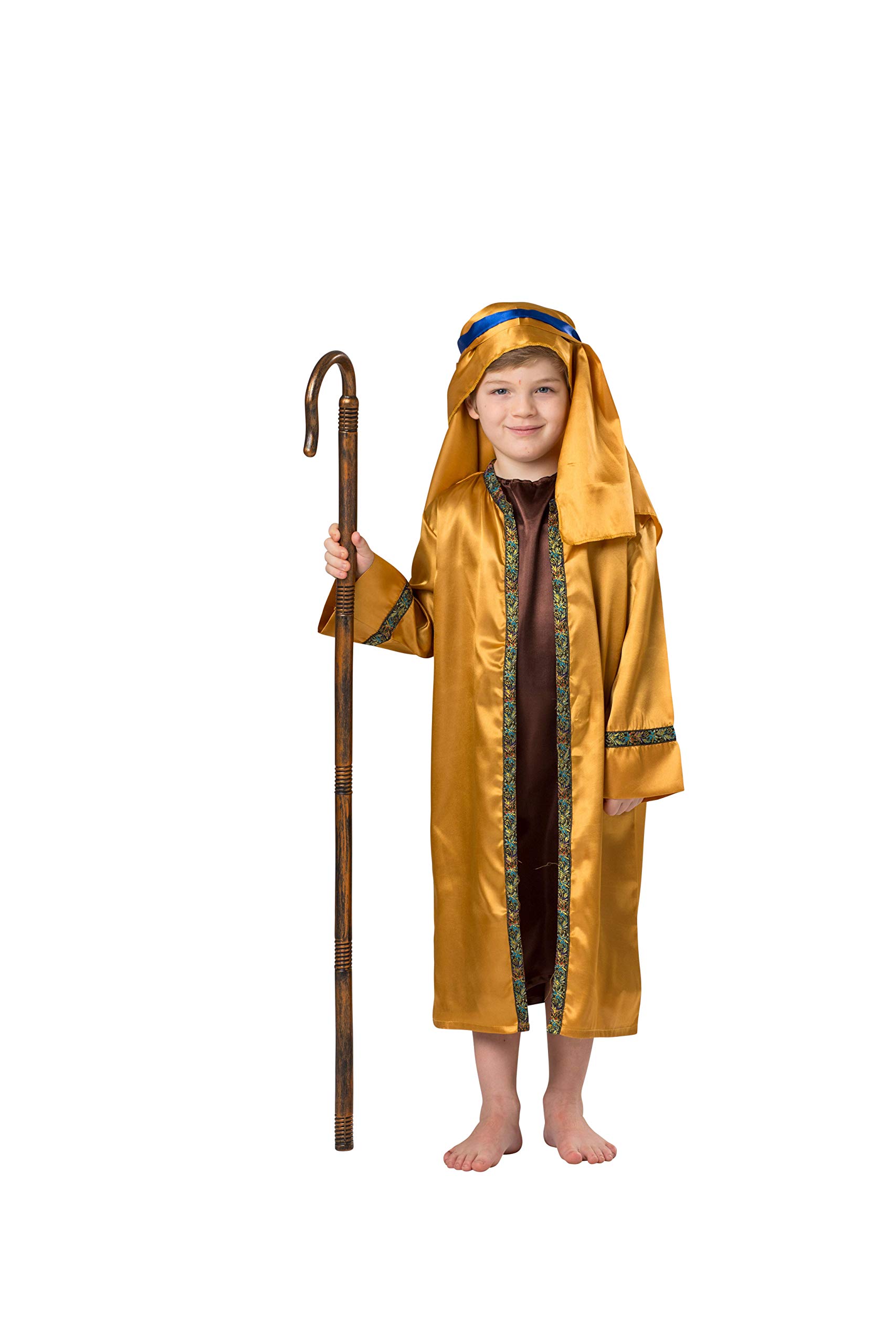 Foto 4 pulgar | Disfraz Dress Up America Saint Para Niños, Color Marrón Y Dorado - Venta Internacional.