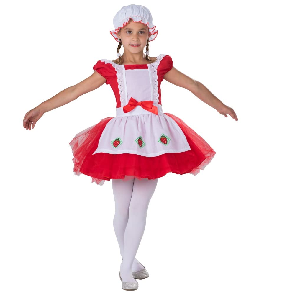 Foto 3 | Disfraz Dress Up America Strawberry Ballerina Girl +4 Años - Venta Internacional.