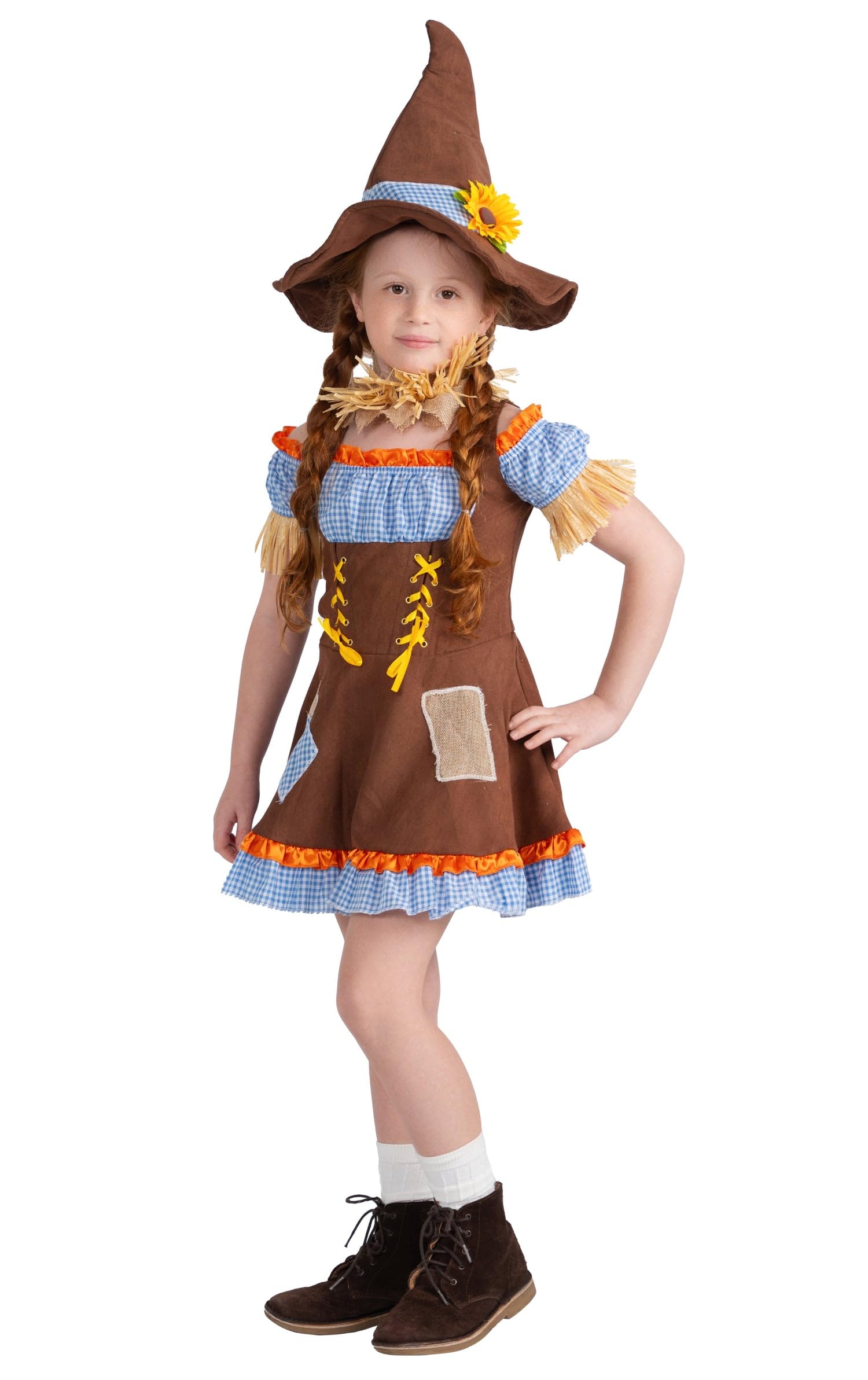 Disfraz De Espantapájaros Dress Up America Pumpkin Para Niños Y Niñas - Venta Internacional.