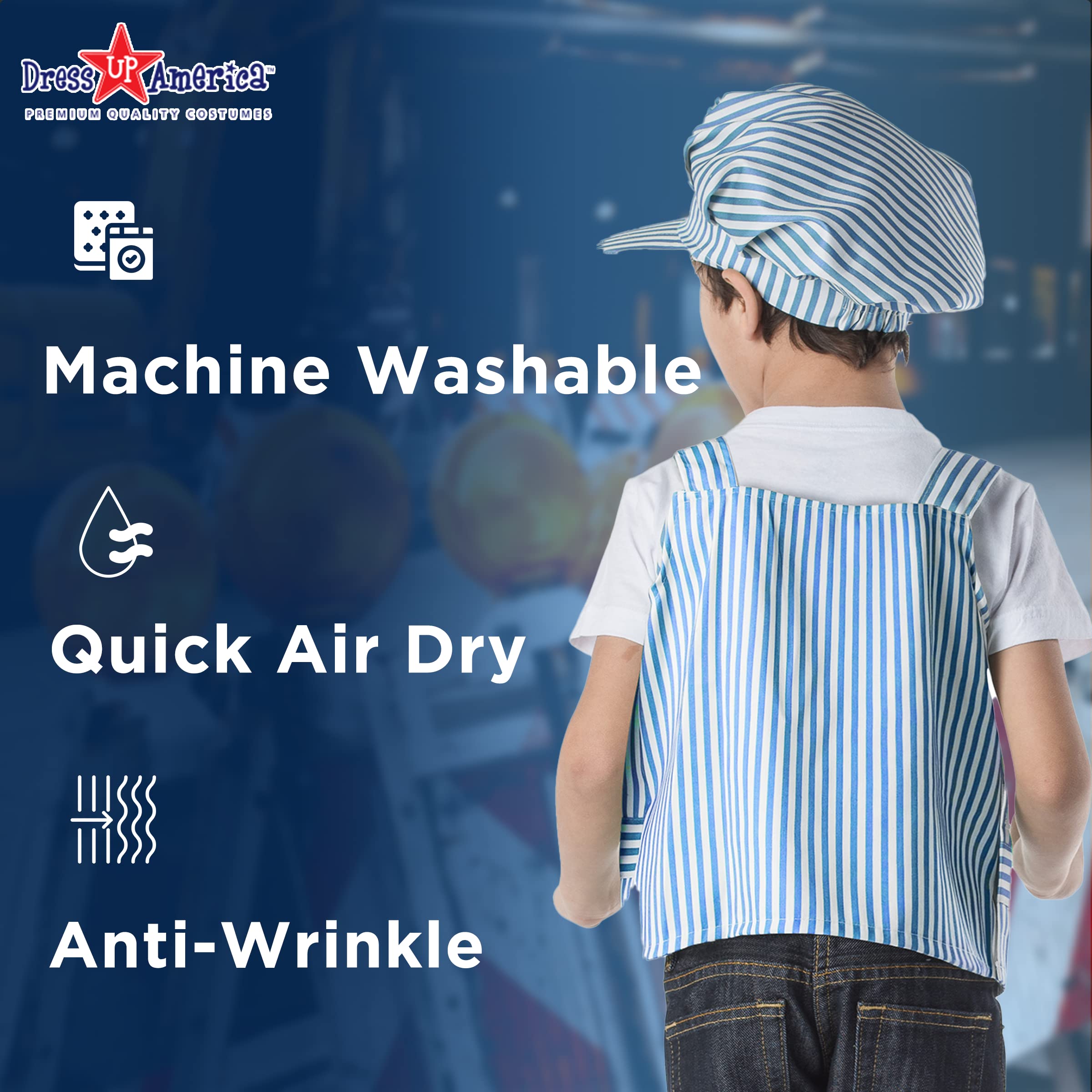 Foto 6 | Disfraz De Dress-up America Train Engineer Para Niños - Venta Internacional.