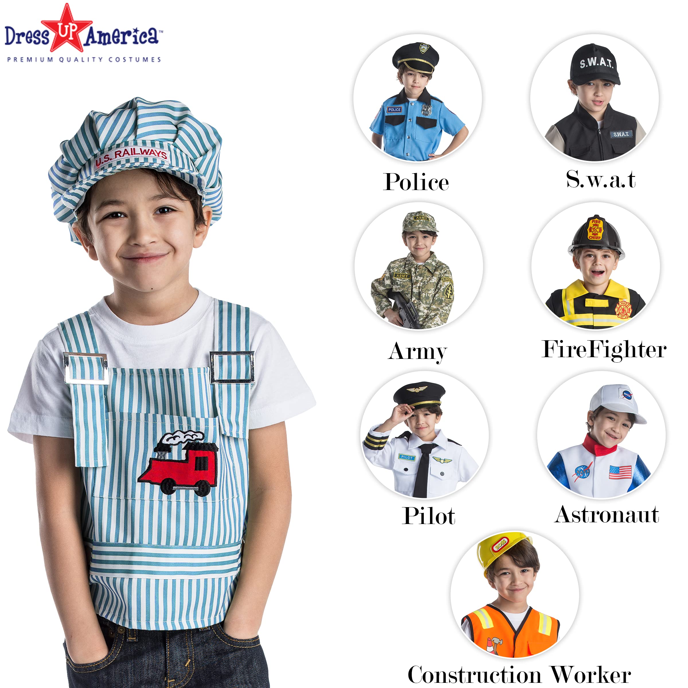 Foto 8 pulgar | Disfraz De Dress-up America Train Engineer Para Niños - Venta Internacional.