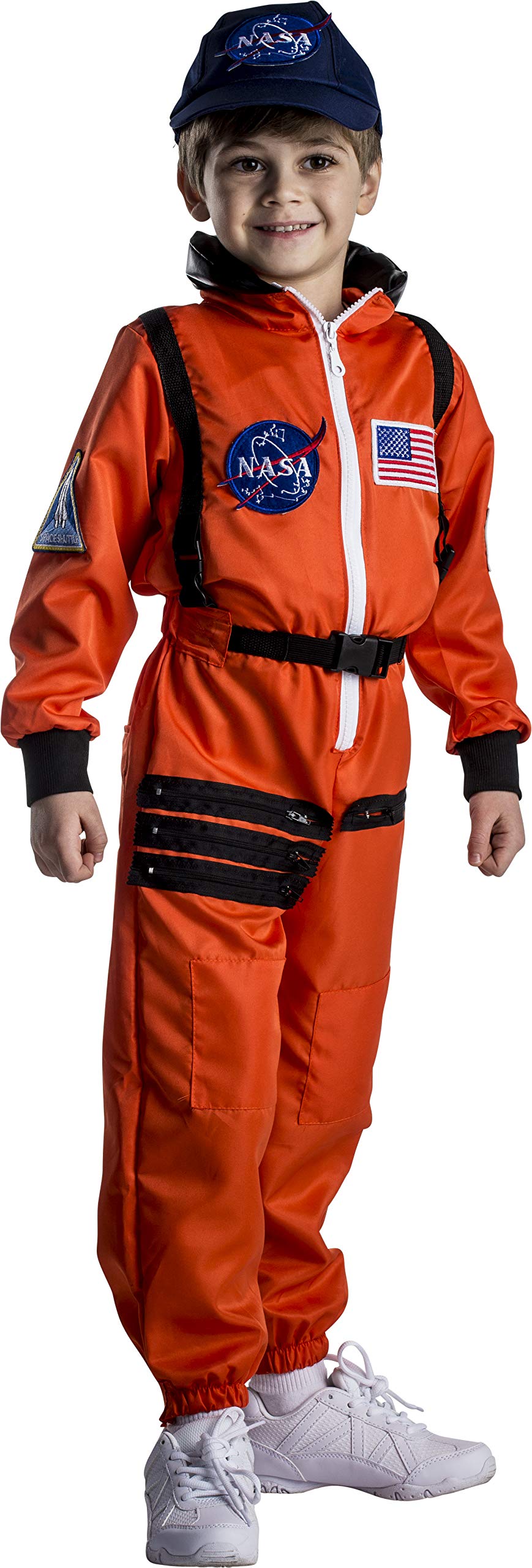 Disfraz De Astronauta Estadounidense De La Nasa Para Niños, Color Naranja - Venta Internacional.