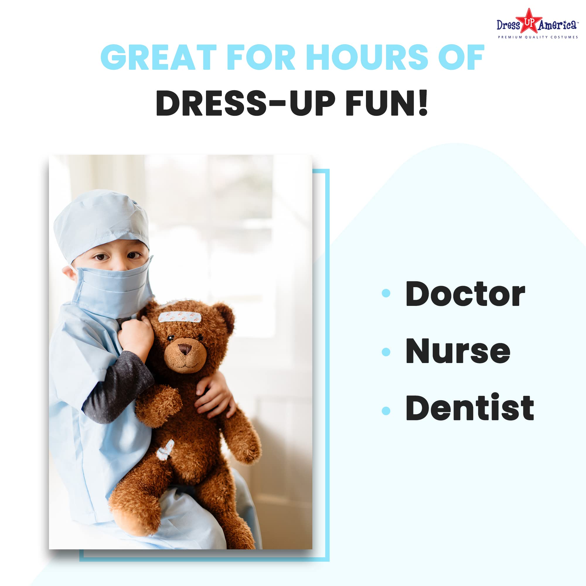 Foto 7 pulgar | Costume Dress Up America Doctor Scrubs Para Niños - Venta Internacional.