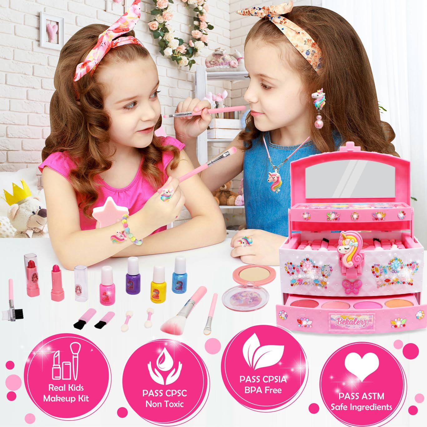 Foto 3 pulgar | Toys Bekalerz Para Niñas De 3 A 12 Años Con Kit De Maquillaje - Venta Internacional.