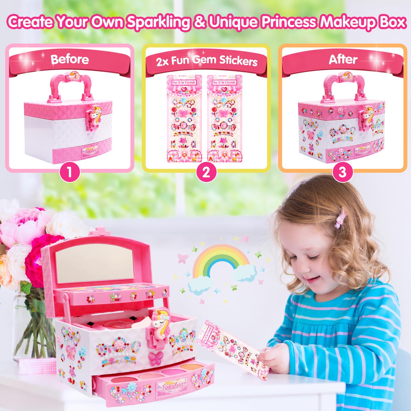 Foto 8 pulgar | Toys Bekalerz Para Niñas De 3 A 12 Años Con Kit De Maquillaje - Venta Internacional.
