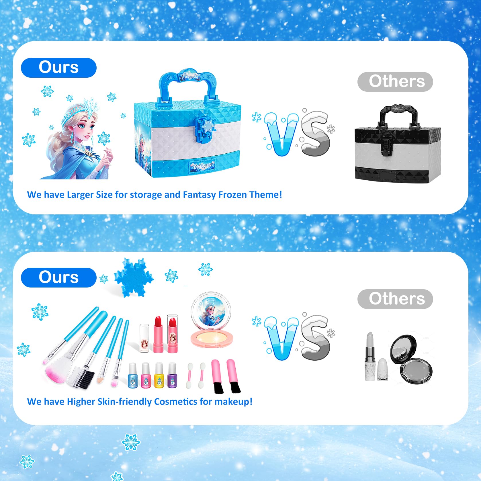 Foto 7 pulgar | Kit De Maquillaje Eye Sun Para Niñas De 3 A 12 Años Con Tema De Frozen - Venta Internacional.