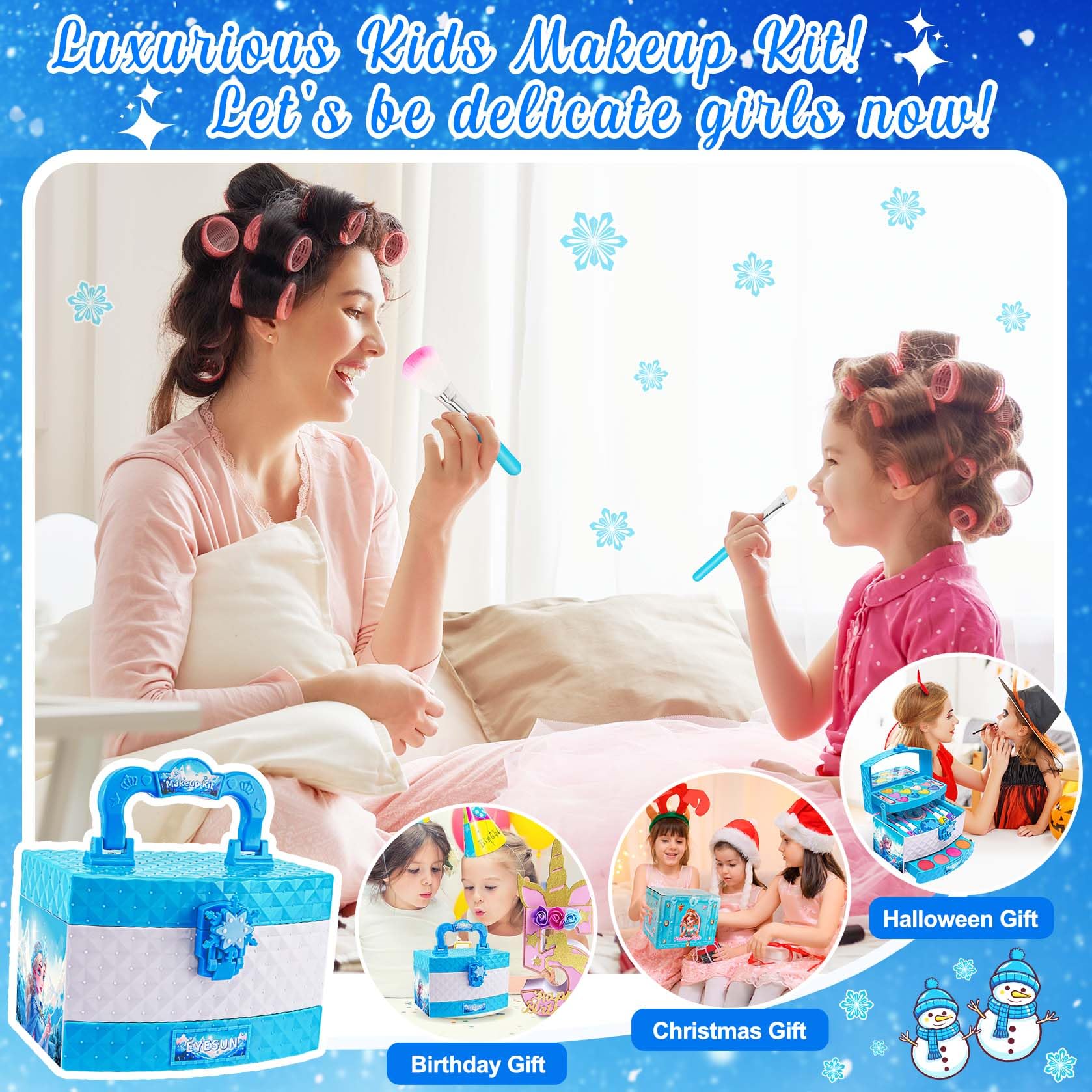 Foto 8 pulgar | Kit De Maquillaje Eye Sun Para Niñas De 3 A 12 Años Con Tema De Frozen - Venta Internacional.