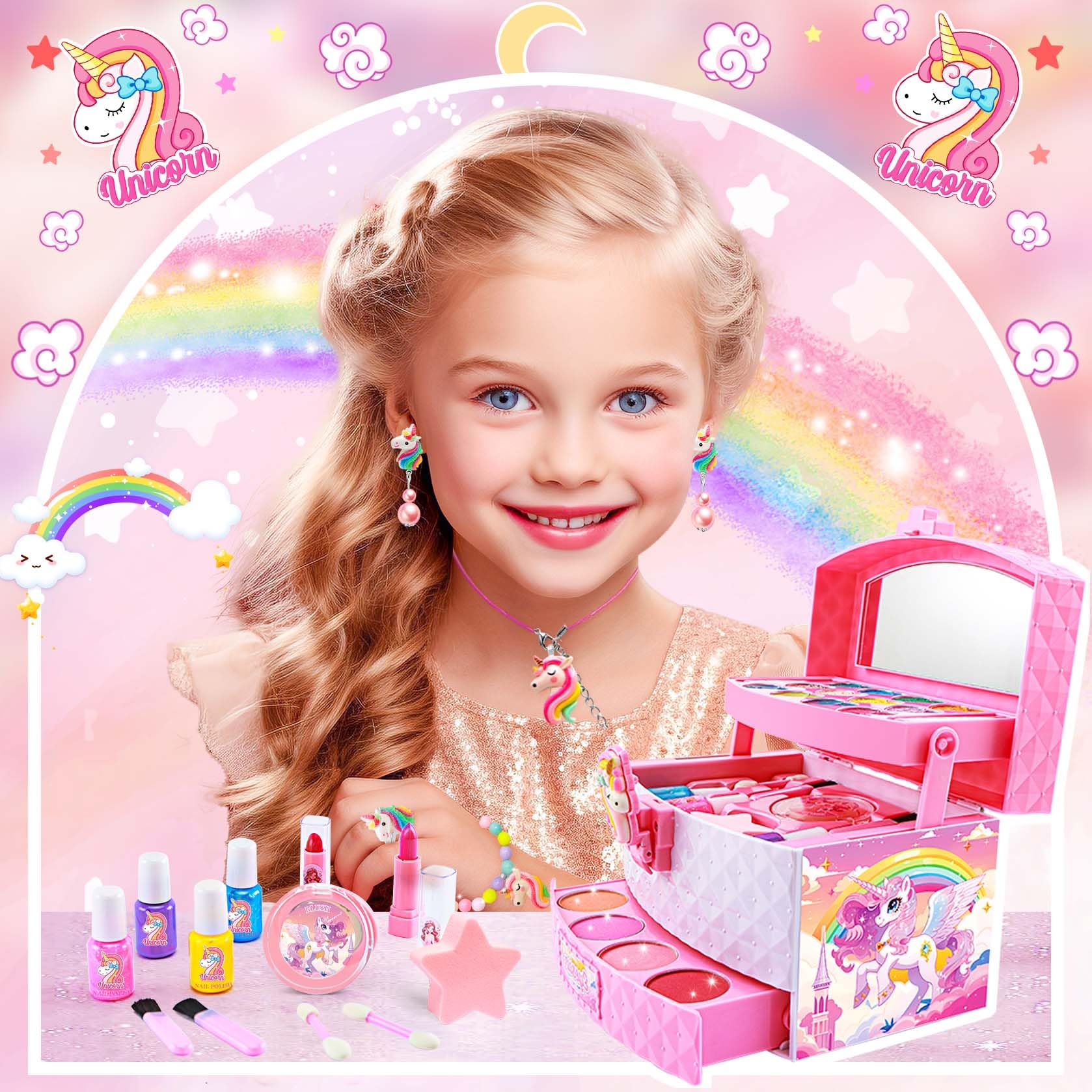 Foto 2 | Kit De Maquillaje Eye Sun Para Niñas De 3 A 12 Años Con Cosméticos Lavables - Venta Internacional.