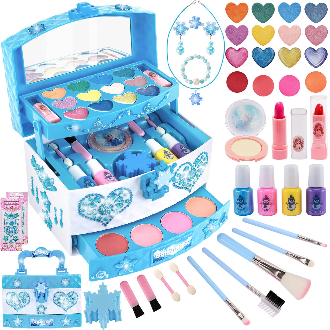 Foto 2 pulgar | Kit De Maquillaje Bekalerz Toys Para Niñas De 3 A 12 Años - Venta Internacional.