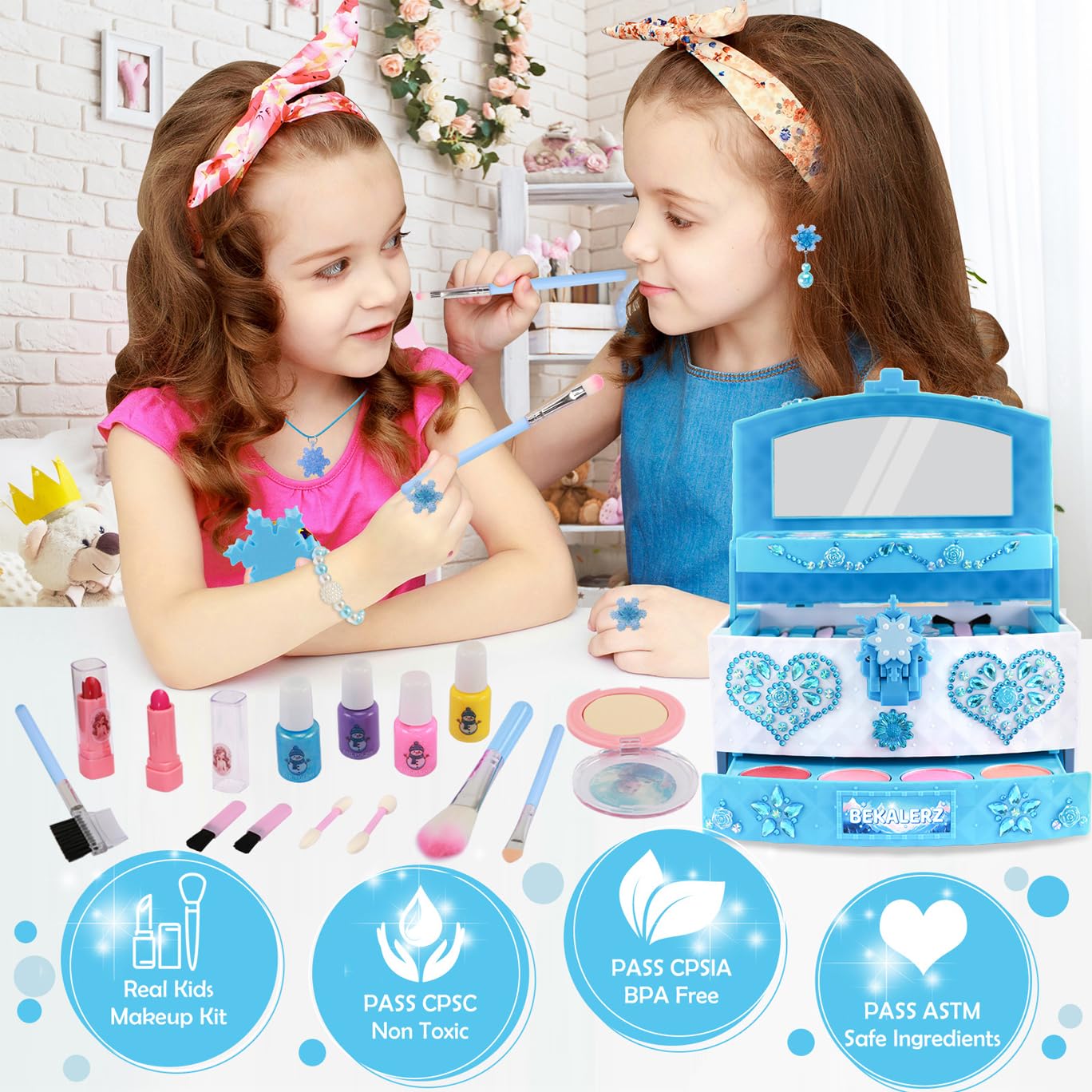 Foto 3 pulgar | Kit De Maquillaje Bekalerz Toys Para Niñas De 3 A 12 Años - Venta Internacional.