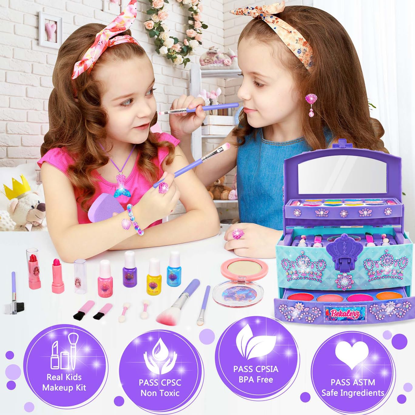 Foto 3 pulgar | Toys Bekalerz Para Niñas De 3 A 12 Años Con Kit De Maquillaje - Venta Internacional.