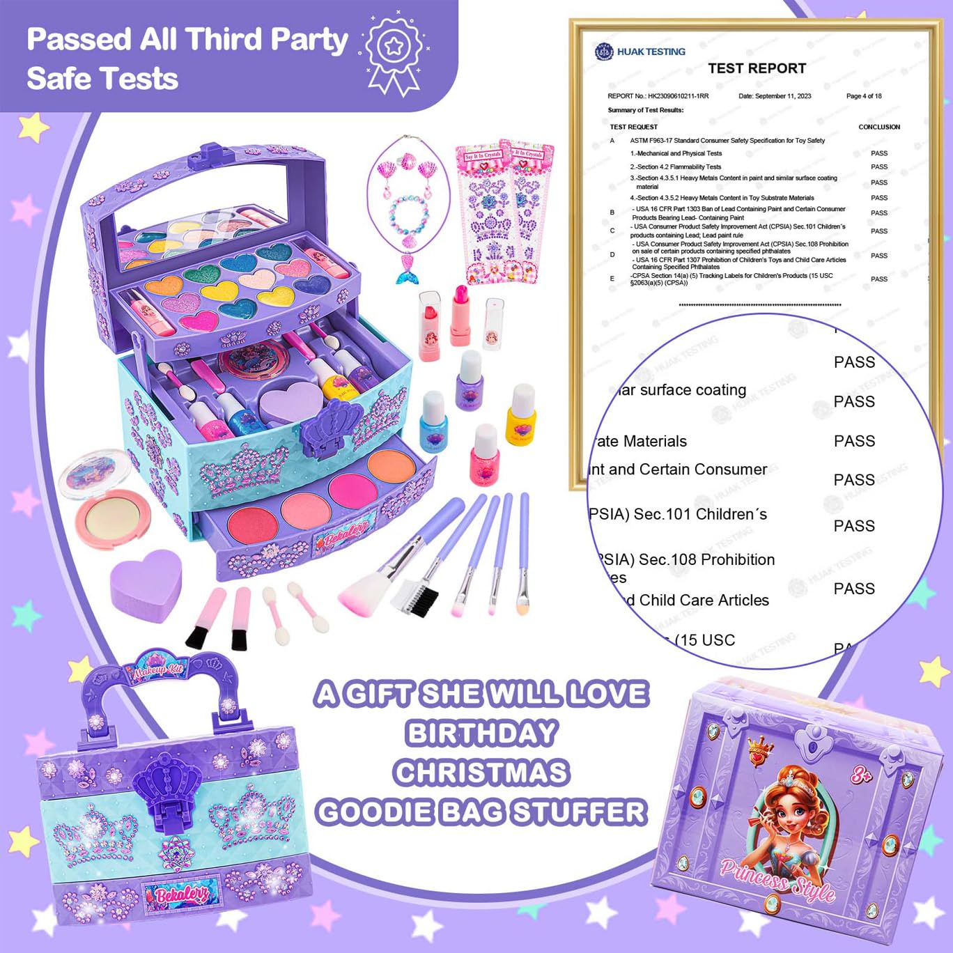 Foto 4 pulgar | Toys Bekalerz Para Niñas De 3 A 12 Años Con Kit De Maquillaje - Venta Internacional.