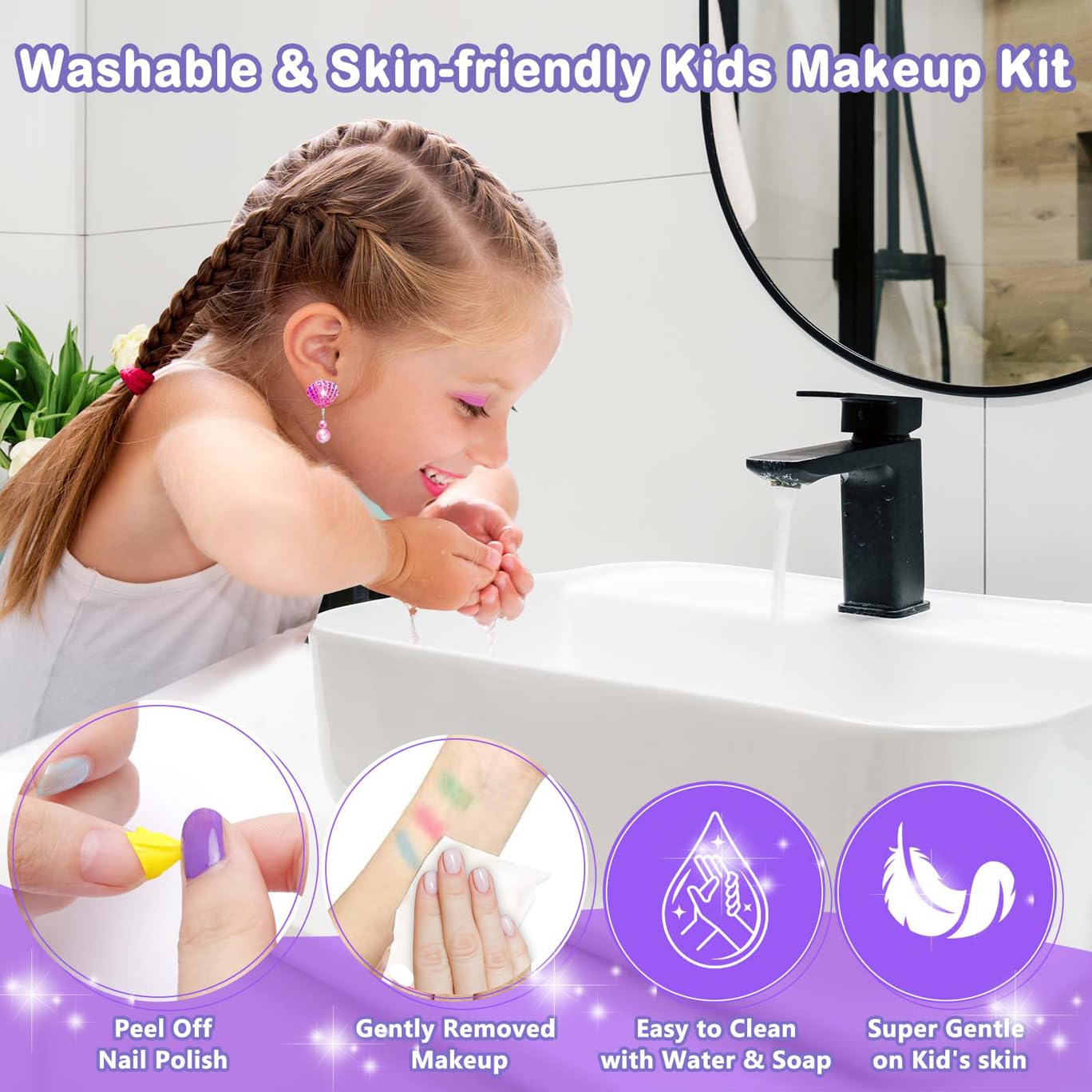 Foto 7 pulgar | Toys Bekalerz Para Niñas De 3 A 12 Años Con Kit De Maquillaje - Venta Internacional.