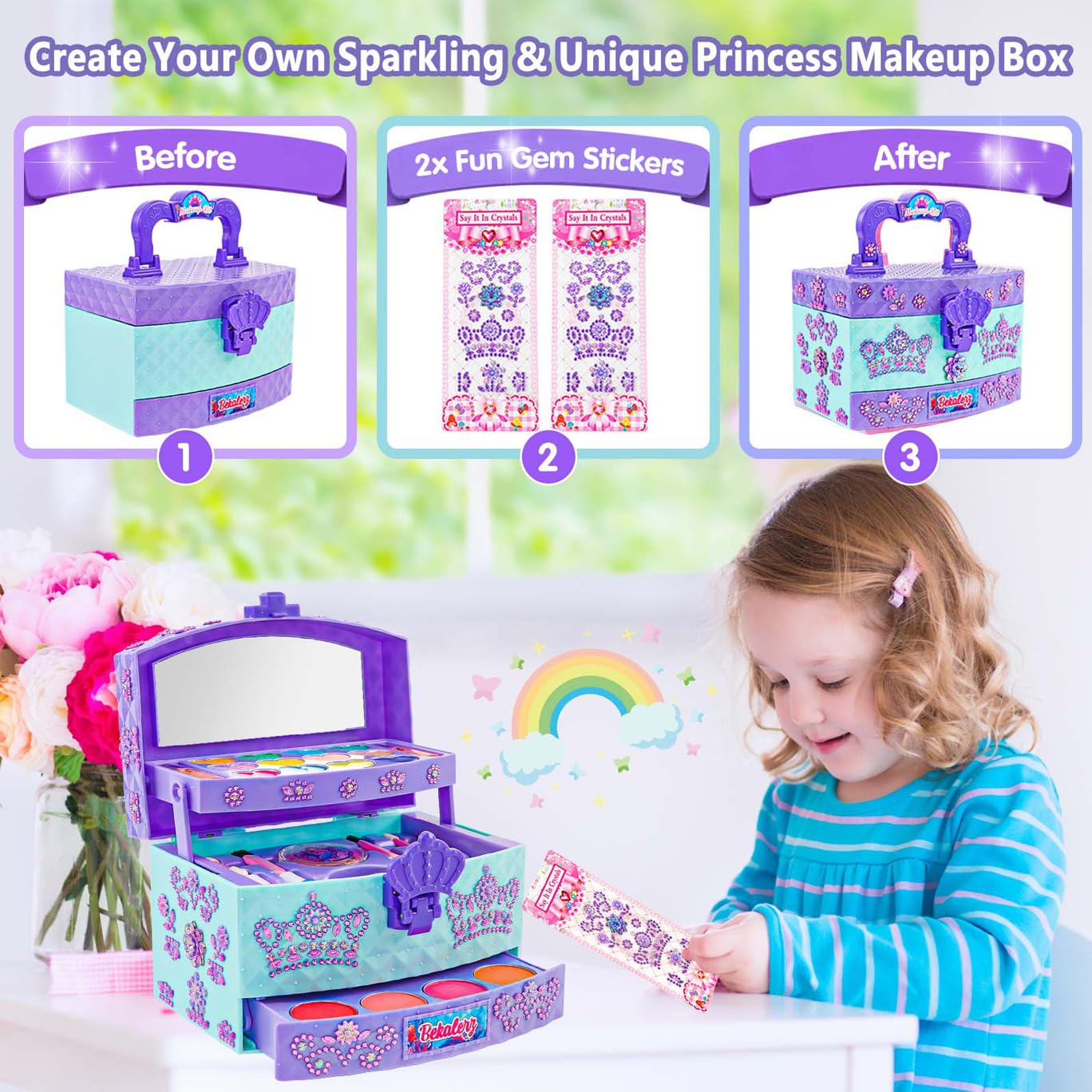 Foto 8 pulgar | Toys Bekalerz Para Niñas De 3 A 12 Años Con Kit De Maquillaje - Venta Internacional.