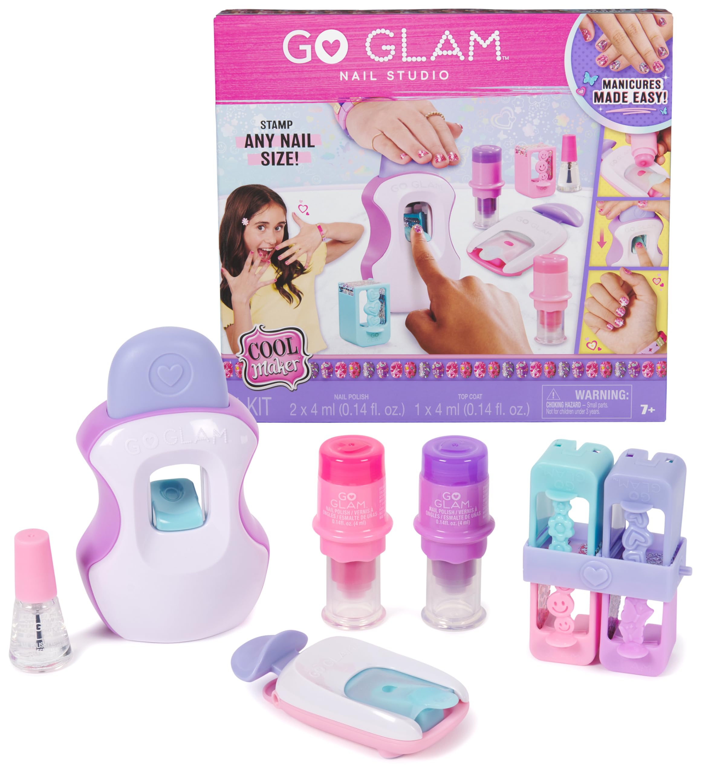 Kit De Uñas Cool Maker Go Glam Studio Style 200 Uñas Para Niñas Mayores De 7 Años - Venta Internacional.