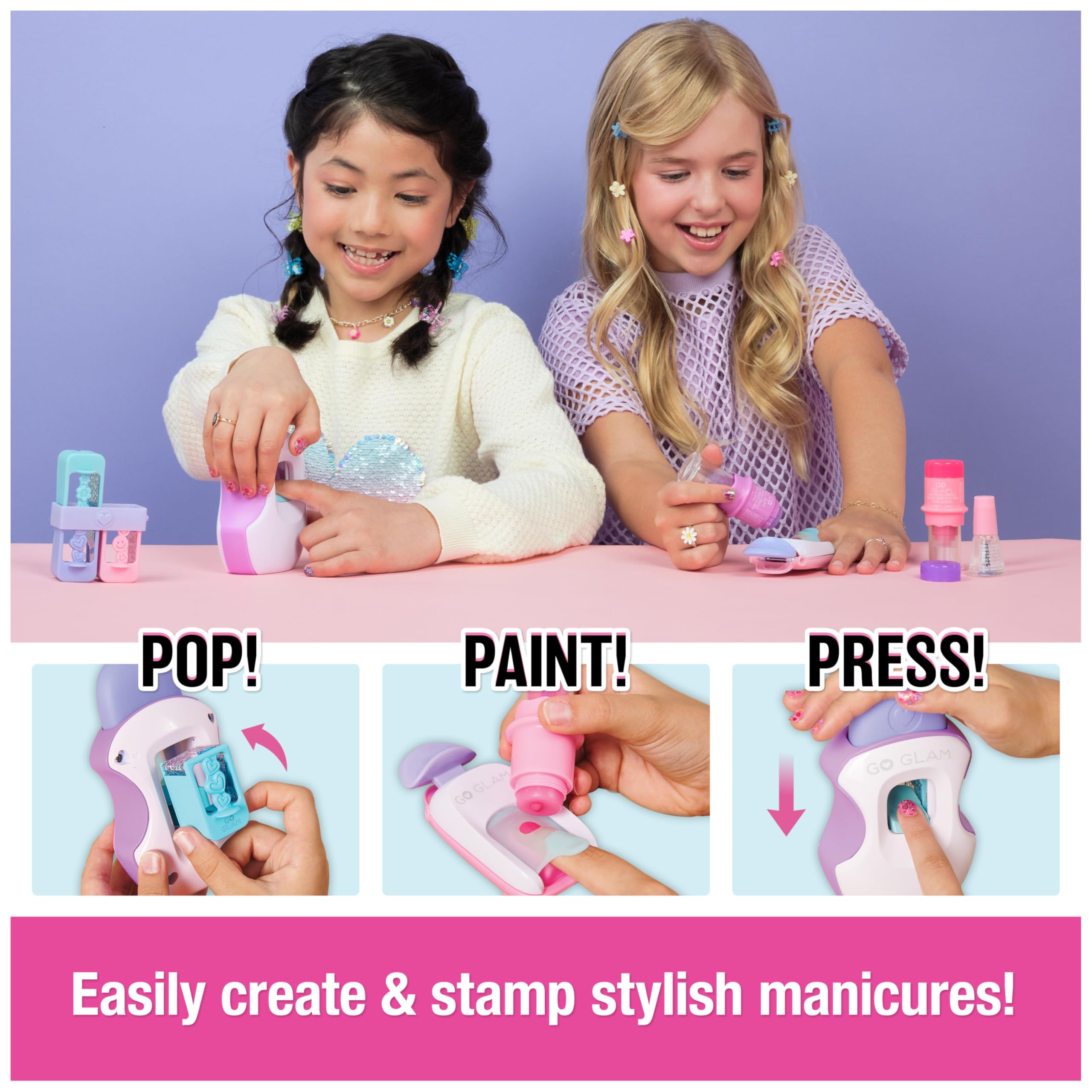 Foto 2 | Kit De Uñas Cool Maker Go Glam Studio Style 200 Uñas Para Niñas Mayores De 7 Años - Venta Internacional.