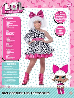 Foto 2 | Disfraz California Disfraces L.o.l ¡sorpresa! Diva Para Niños - Venta Internacional.