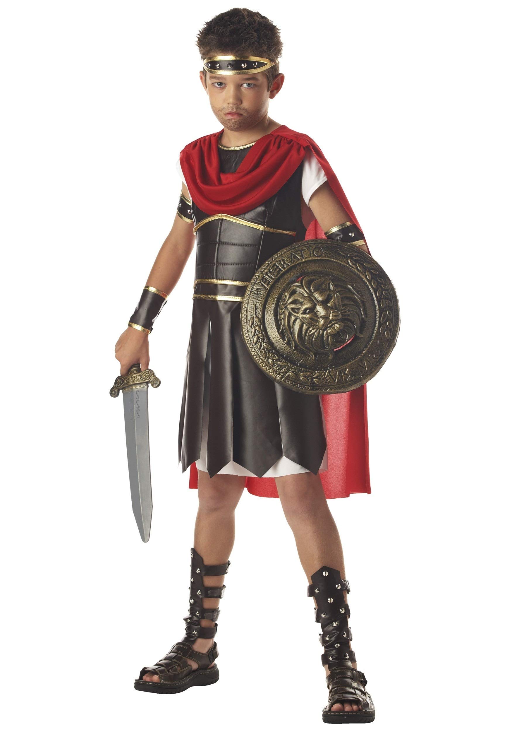 Foto 2 | Disfraz De Gladiador Californiano Para Niños Con Túnica Y Armadura - Venta Internacional.