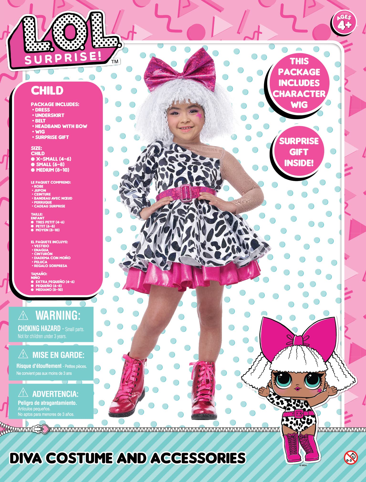 Foto 2 | Disfraz California Disfraces L.o.l ¡sorpresa! Diva Girl De 8 A 10 Años - Venta Internacional.