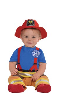 Foto 1 | Set De Disfraz Amscan First Fireman De 18 A 24 Meses Con Mono Y Sombrero - Venta Internacional.