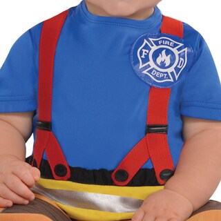 Foto 4 | Set De Disfraz Amscan First Fireman De 18 A 24 Meses Con Mono Y Sombrero - Venta Internacional.