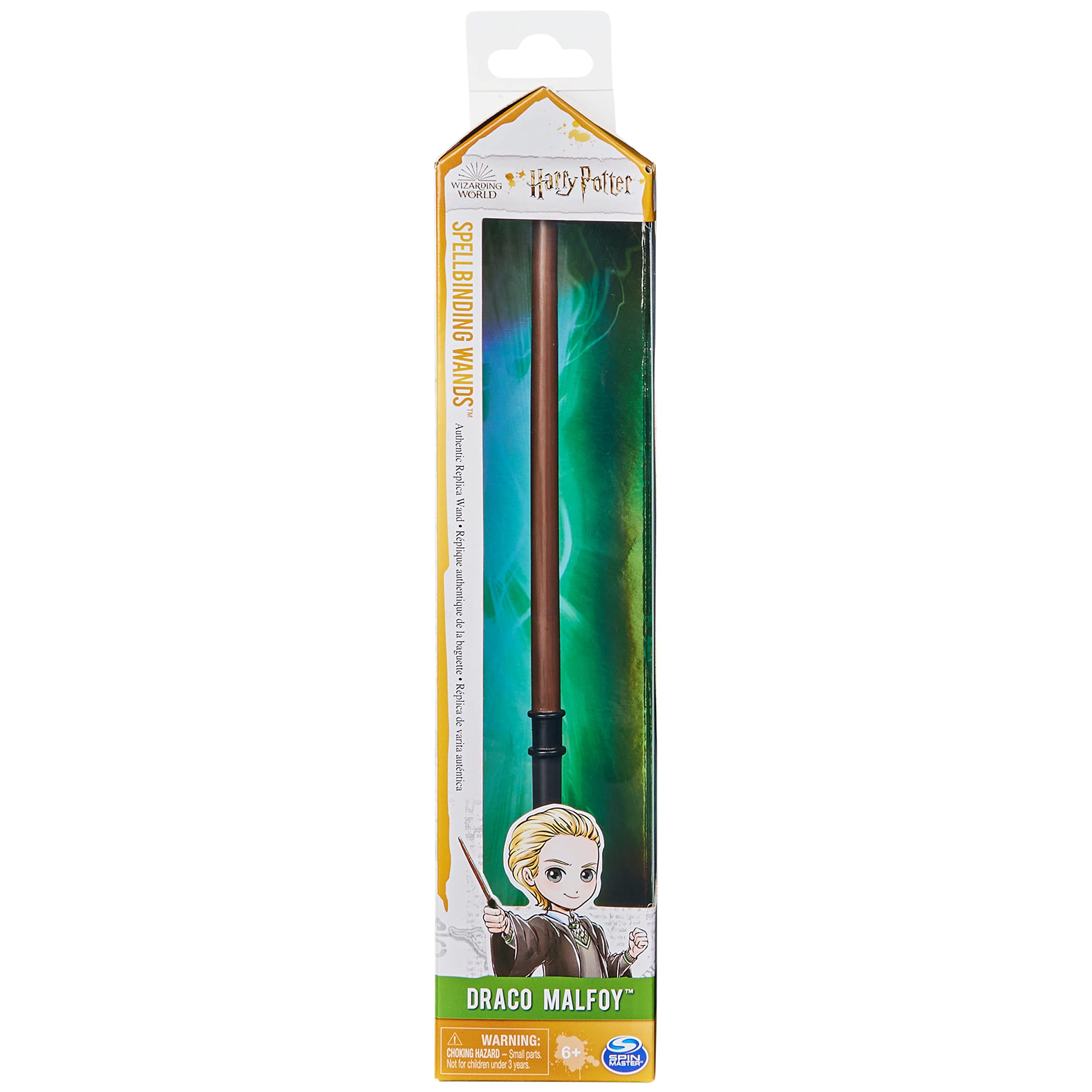 Foto 2 | Varita Mágica De Draco Malfoy De Toy Wizarding World Con Tarjeta De Harry Potter - Venta Internacional.