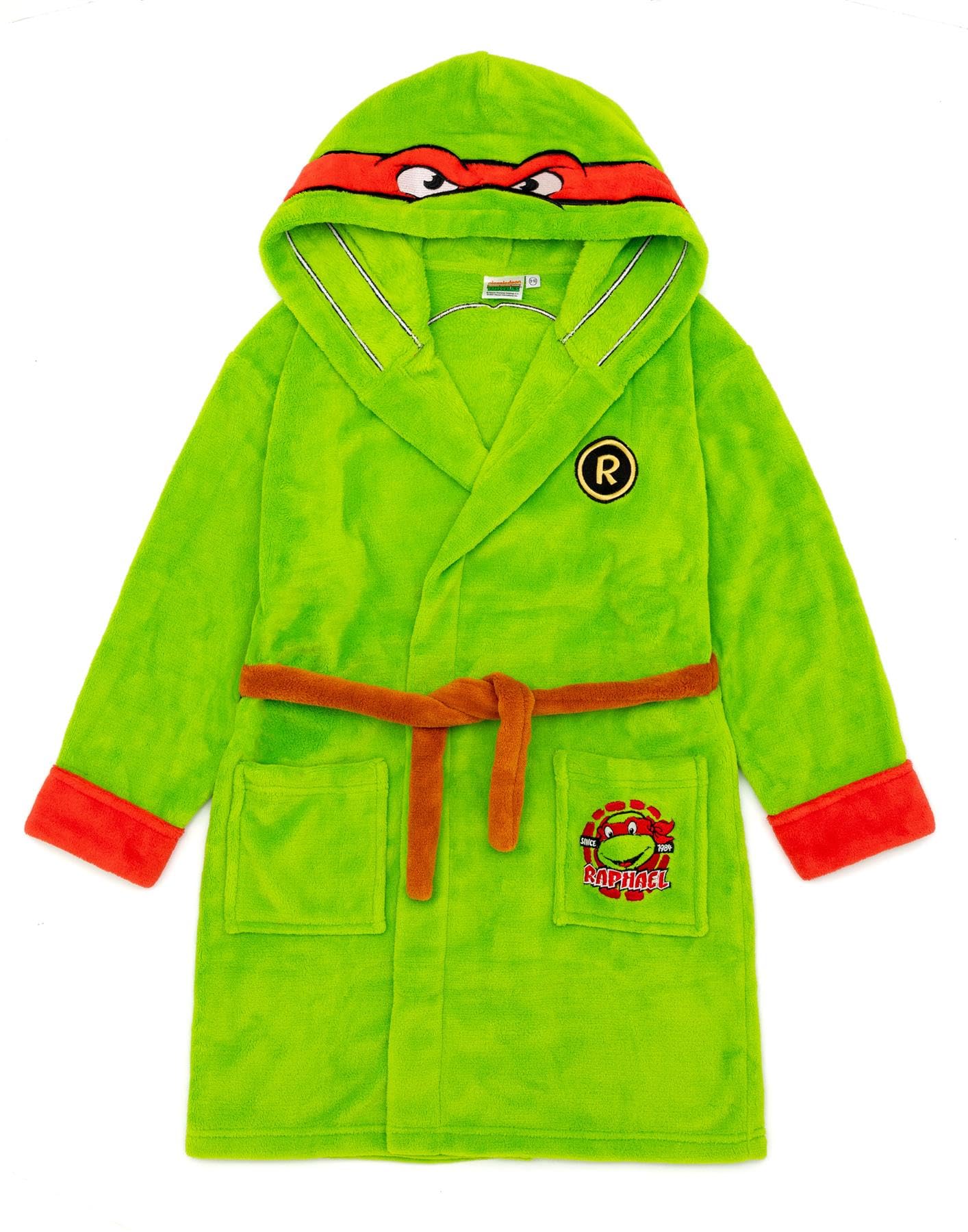 Foto 1 | Albornoz Teenage Mutant Ninja Turtles Para Niños, Forro Polar Verde - Venta Internacional.