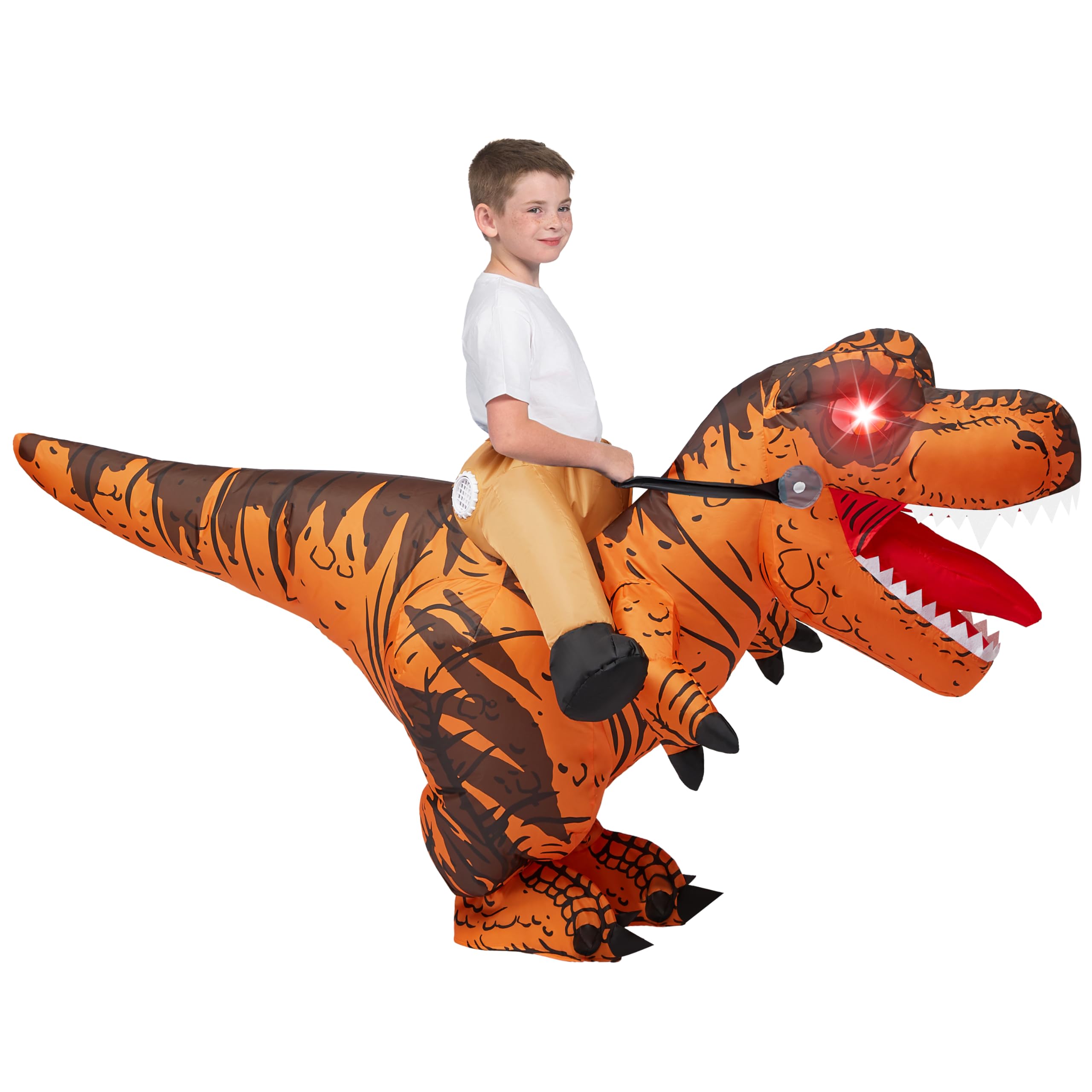 Foto 4 pulgar | Disfraz Inflable Spooktacular Creations Para Niños T-rex, Color Marrón - Venta Internacional.