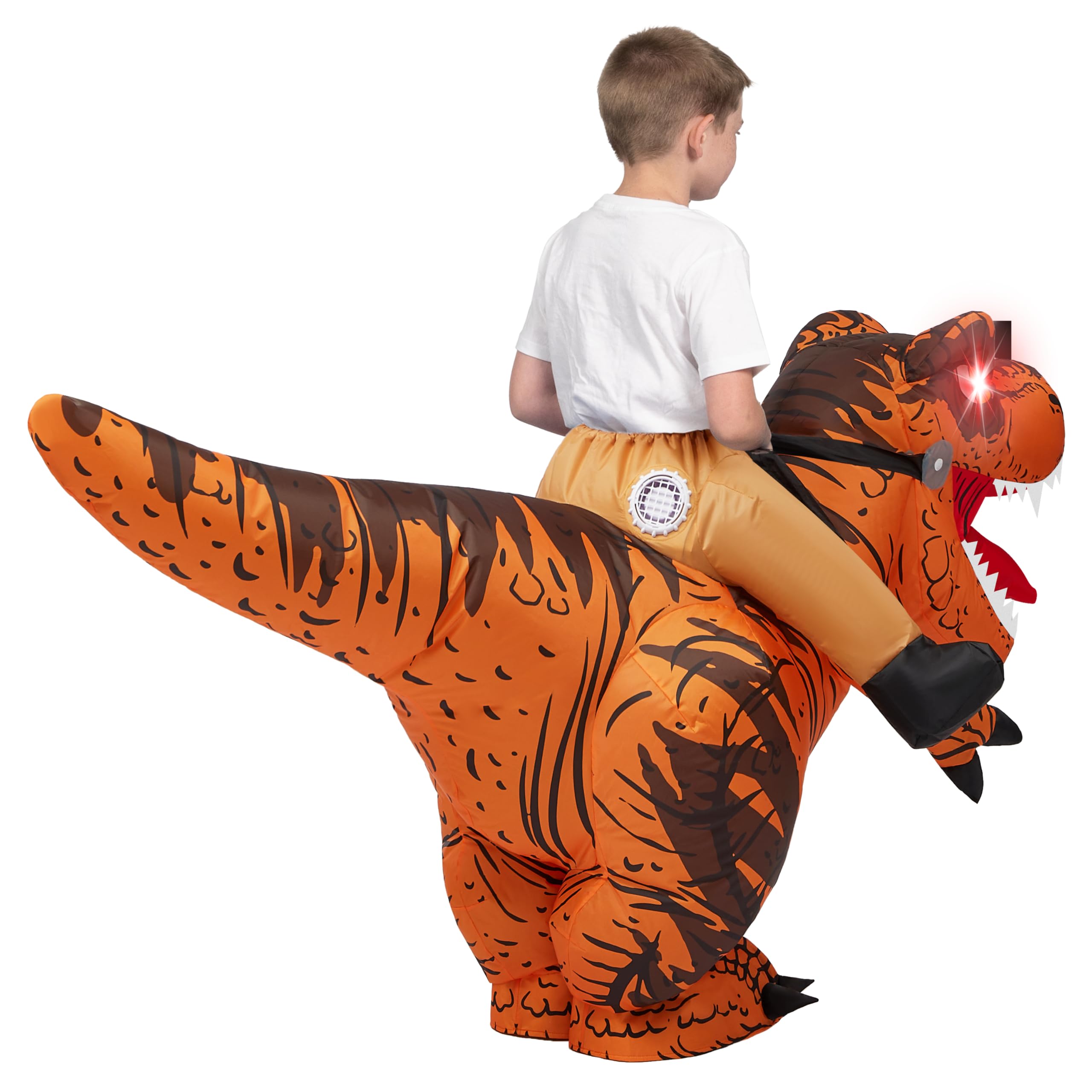 Foto 8 pulgar | Disfraz Inflable Spooktacular Creations Para Niños T-rex, Color Marrón - Venta Internacional.