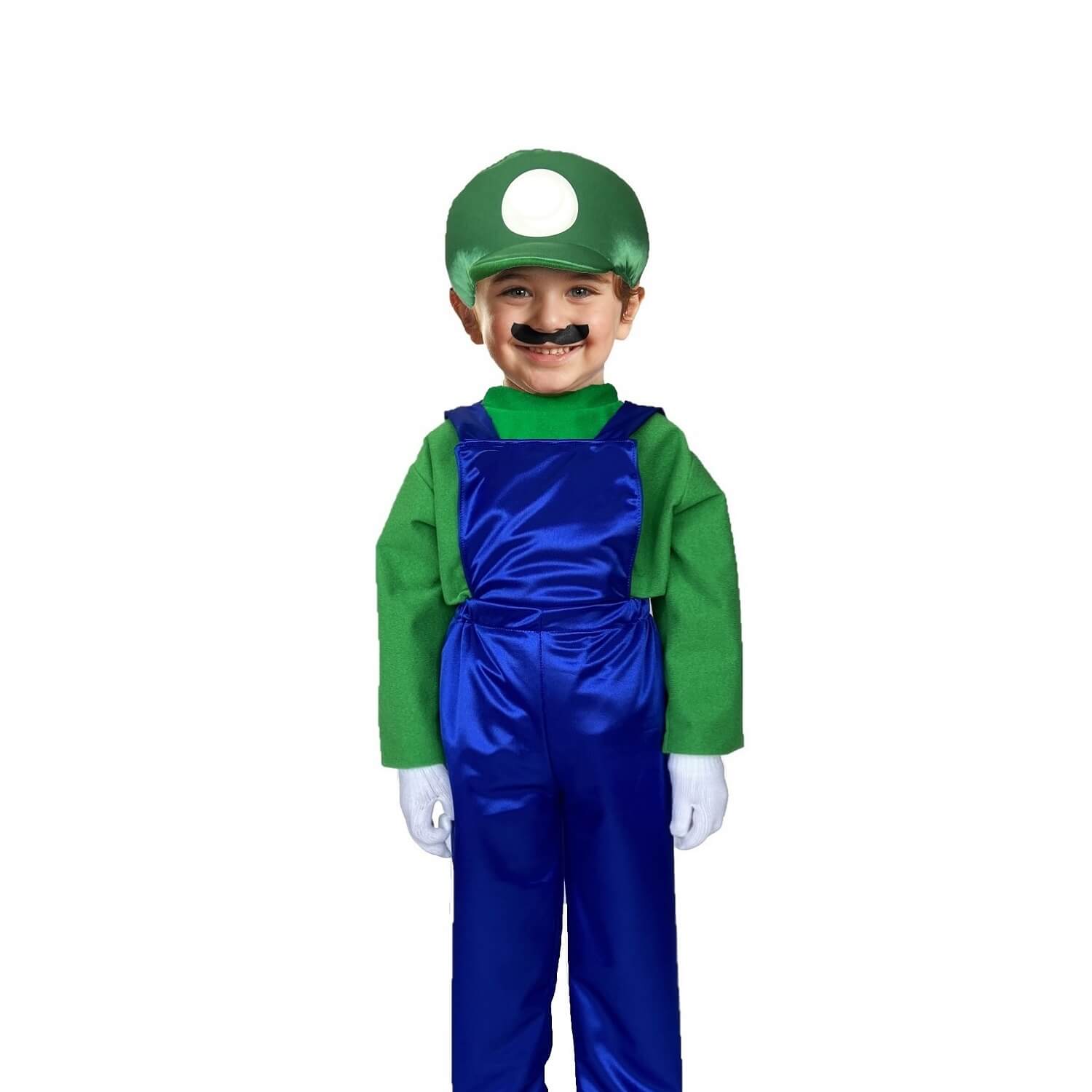 Cosplay De Fontanero - Disfraz De Halloween - Disfraces Mario Luigi Personajes - Trajes Para Niñas Y Niños $489