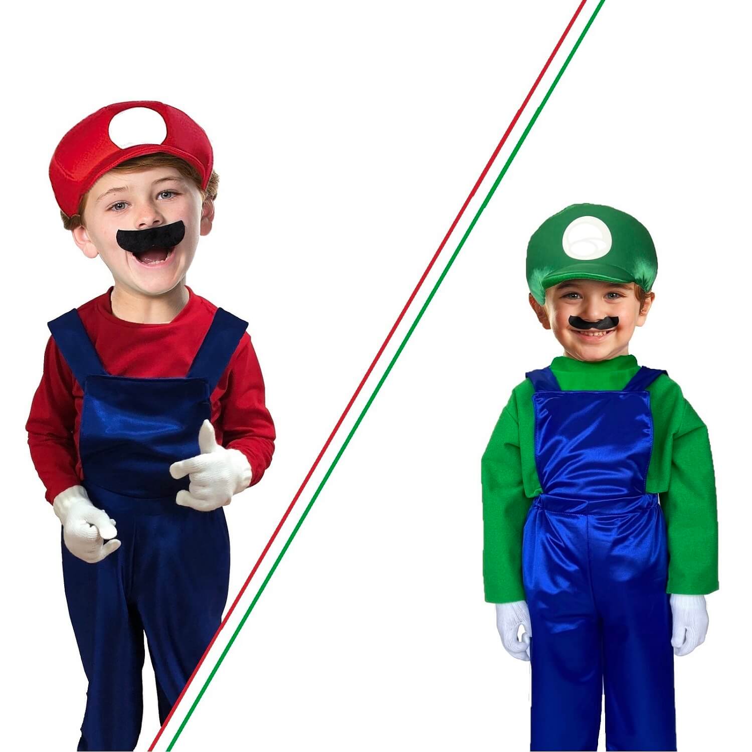Foto 5 pulgar | Cosplay De Fontanero - Disfraz De Halloween - Disfraces Mario Luigi Personajes - Trajes Para Niñas Y Niños
