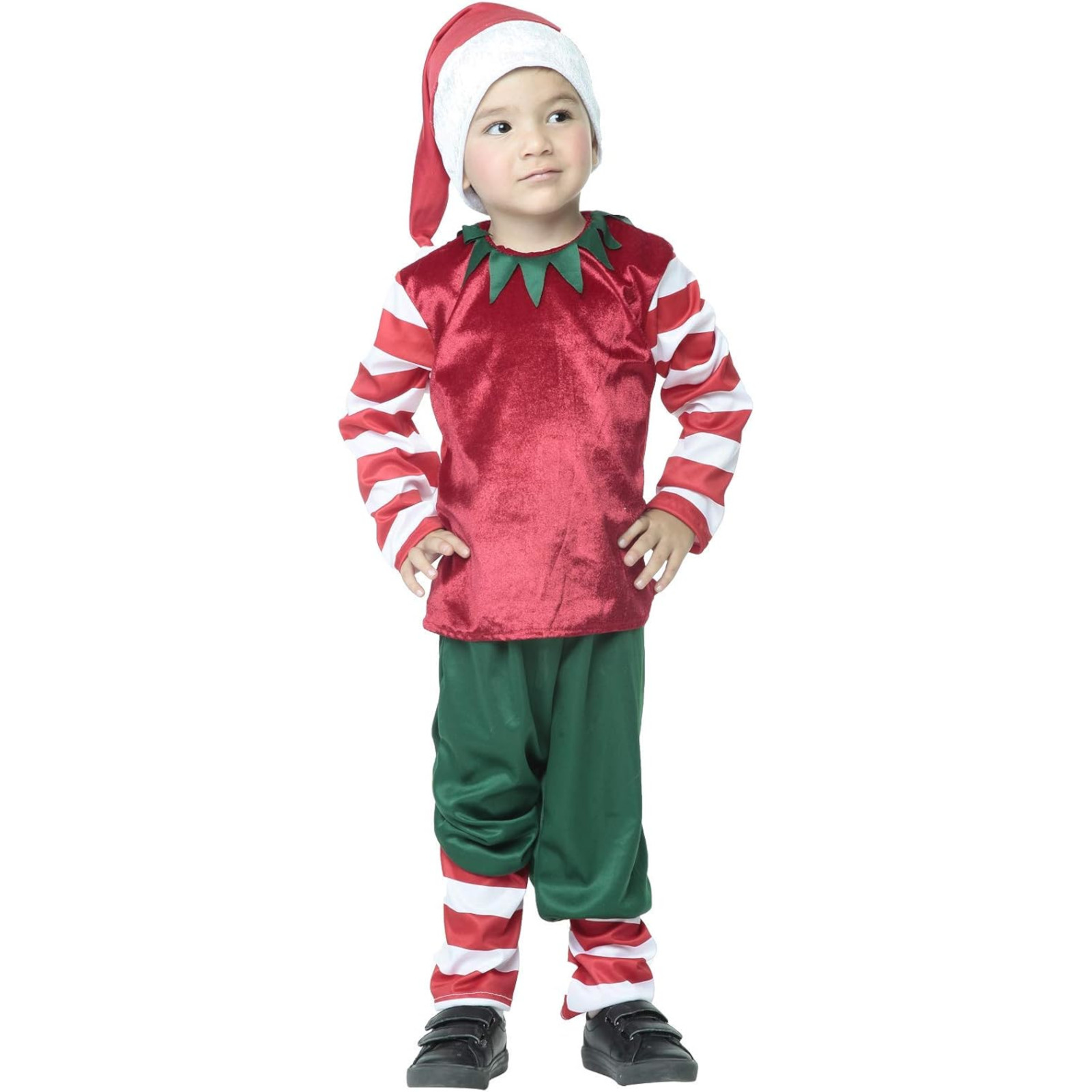 Foto 1 | Disfraz Rev Traje Ayudante De Santa Color Rojo Unisex Talla 8 A 10 Años