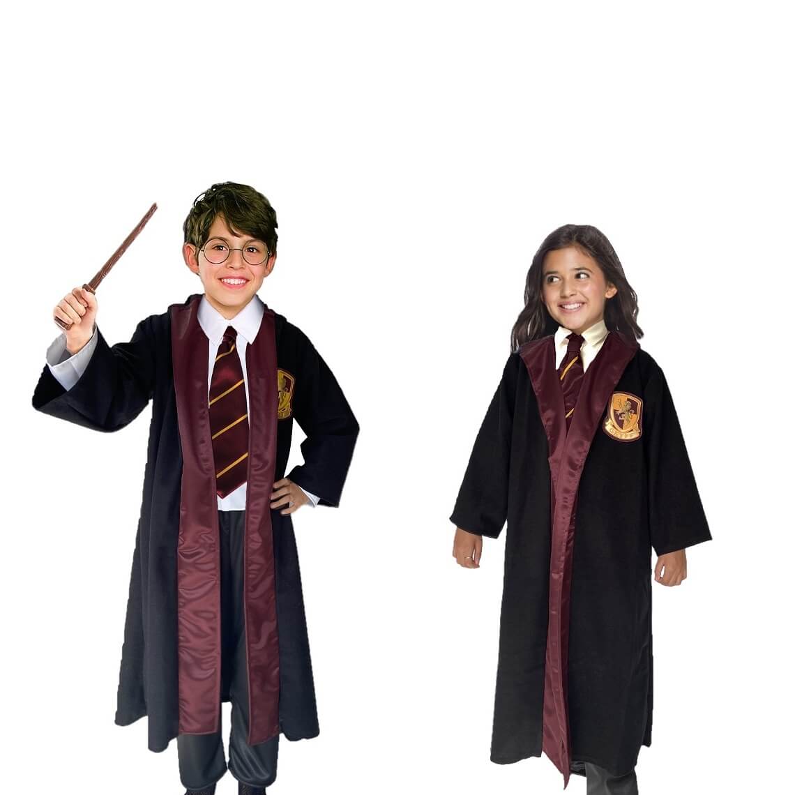 Foto 4 pulgar | Cosplay - Disfraz Mago Harry - Disfraces Halloween - Uniforme Gryffindor - Traje Día De Muertos Para Niñas Y Niños