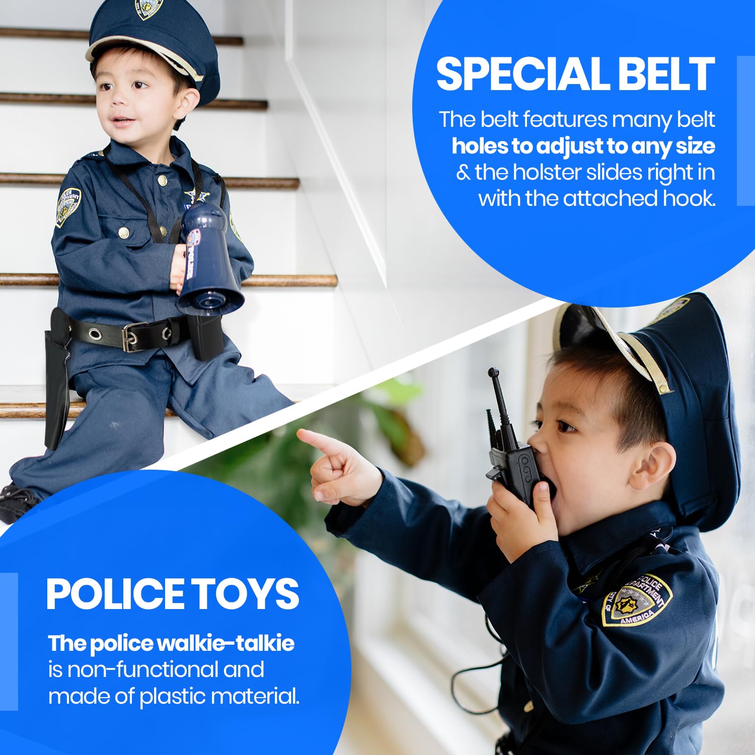 Foto 5 pulgar | Conjunto De Disfraz Police Deluxe Dress Up America Small - Venta Internacional.