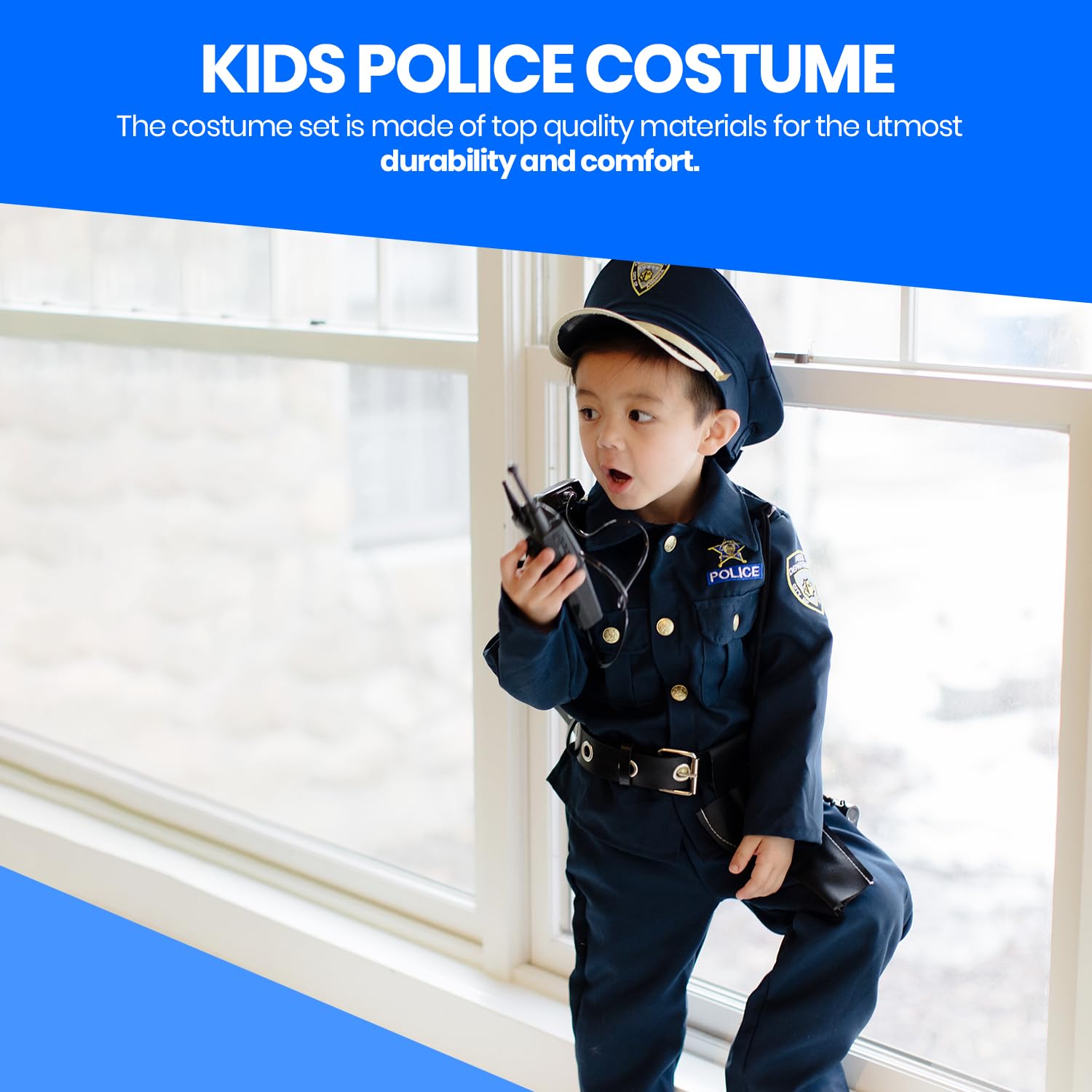 Foto 7 pulgar | Conjunto De Disfraz Police Deluxe Dress Up America Small - Venta Internacional.