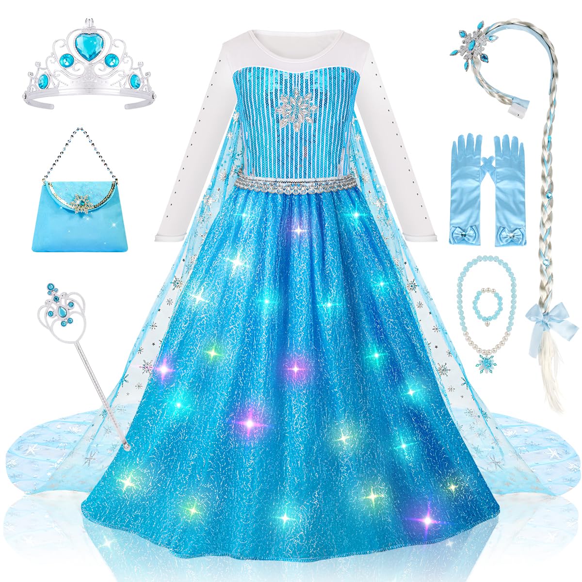 Foto 2 pulgar | Disfraz De Princesa Meland Princess Dresses Para Niñas De 5 A 6 Años - Venta Internacional.
