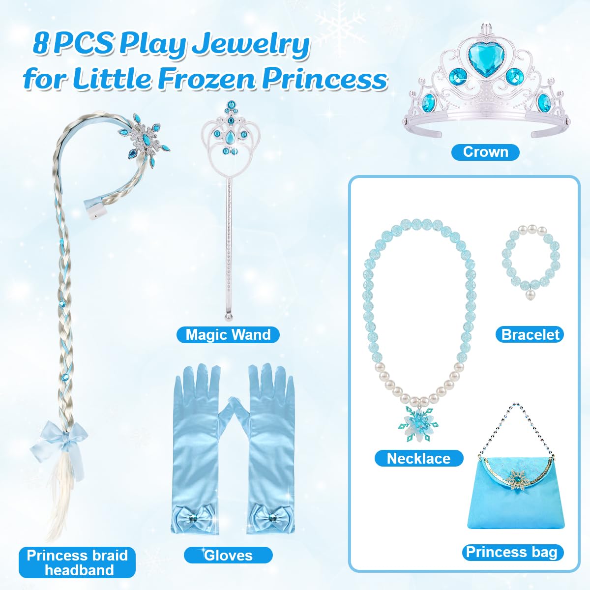 Foto 5 | Disfraz De Princesa Meland Princess Dresses Para Niñas De 5 A 6 Años - Venta Internacional.