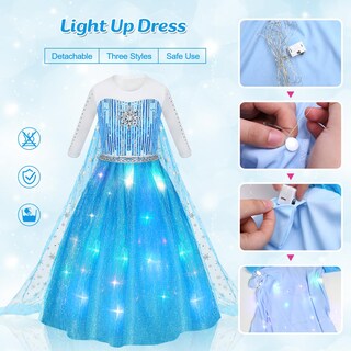 Foto 7 | Disfraz De Princesa Meland Princess Dresses Para Niñas De 5 A 6 Años - Venta Internacional.