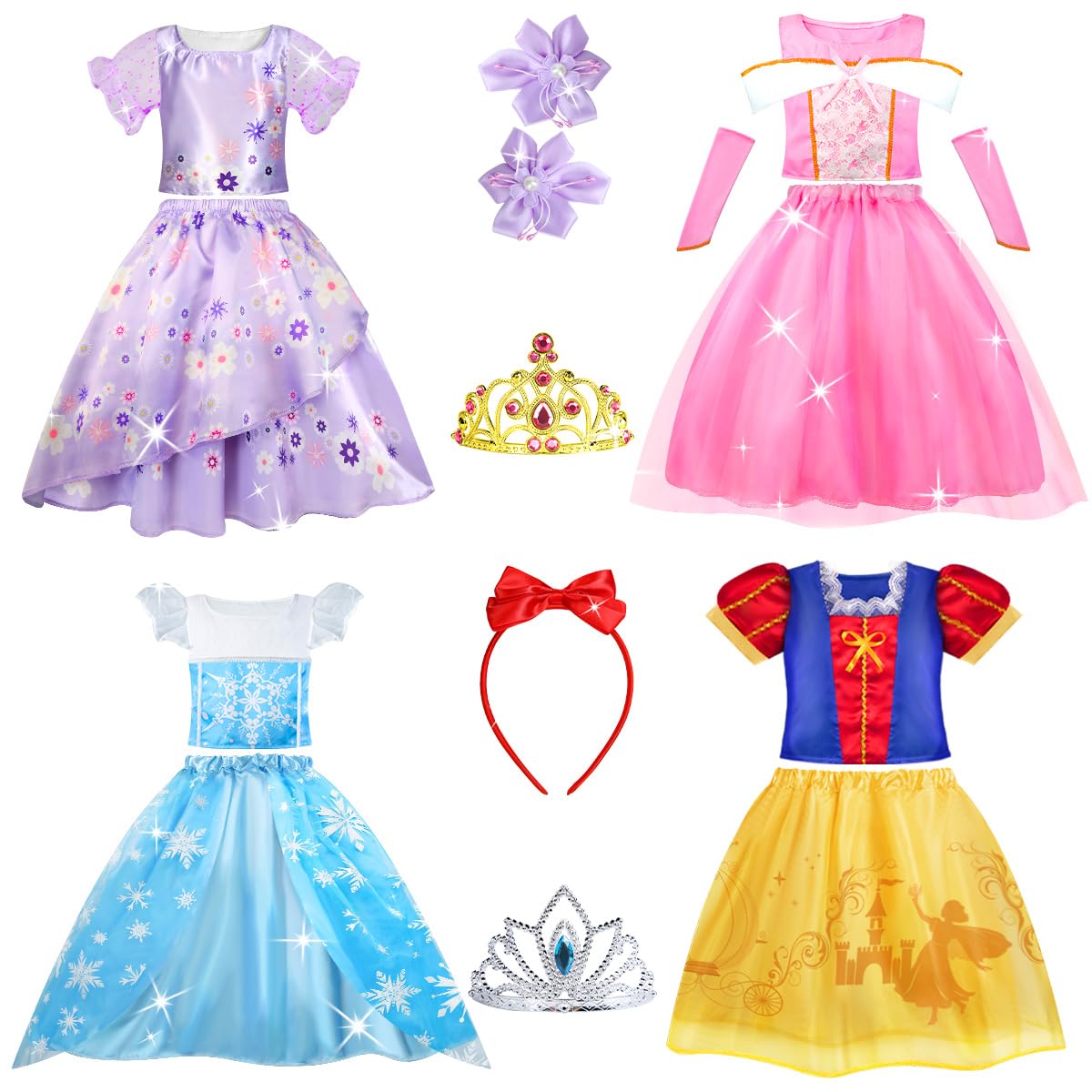 Vestidos De Princesa Meland Con Juguetes De Princesa - Venta Internacional.