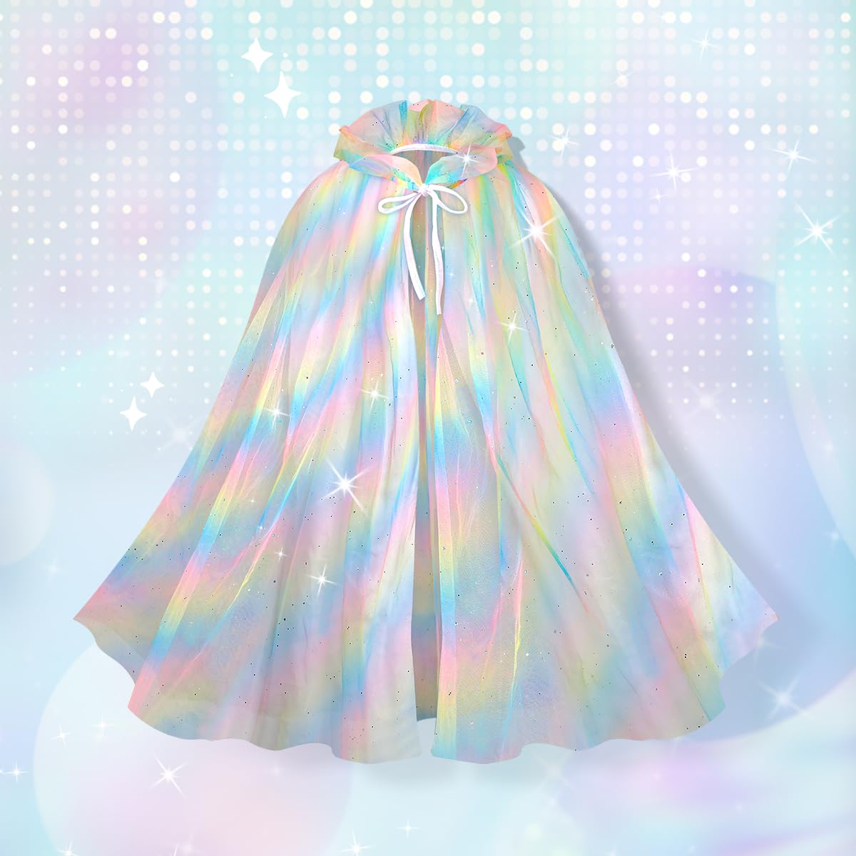 Foto 7 pulgar | Vestido De Princesa Meland Para Niñas Con Capa De 3 A 8 Años Y Accesorios - Venta Internacional.