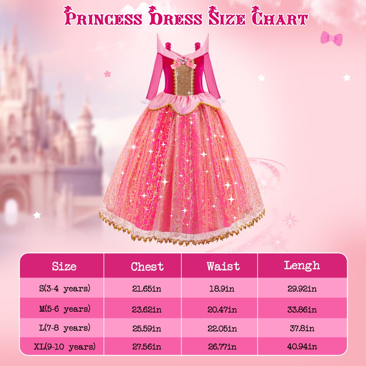 Foto 6 | Vestido De Princesa Meland Light Up Para Niñas De 3 A 10 Años - Venta Internacional.