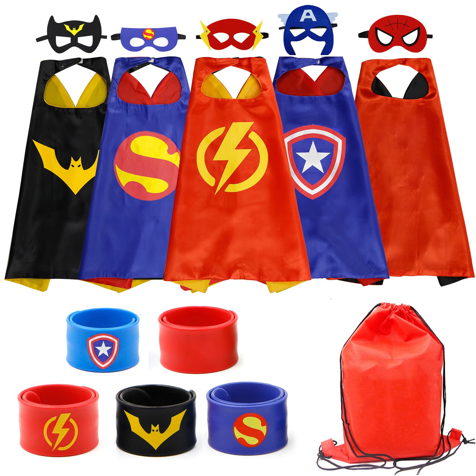 Set de Capas de Superhéroes RioRand para Niños 15 Piezas - Venta Internacional