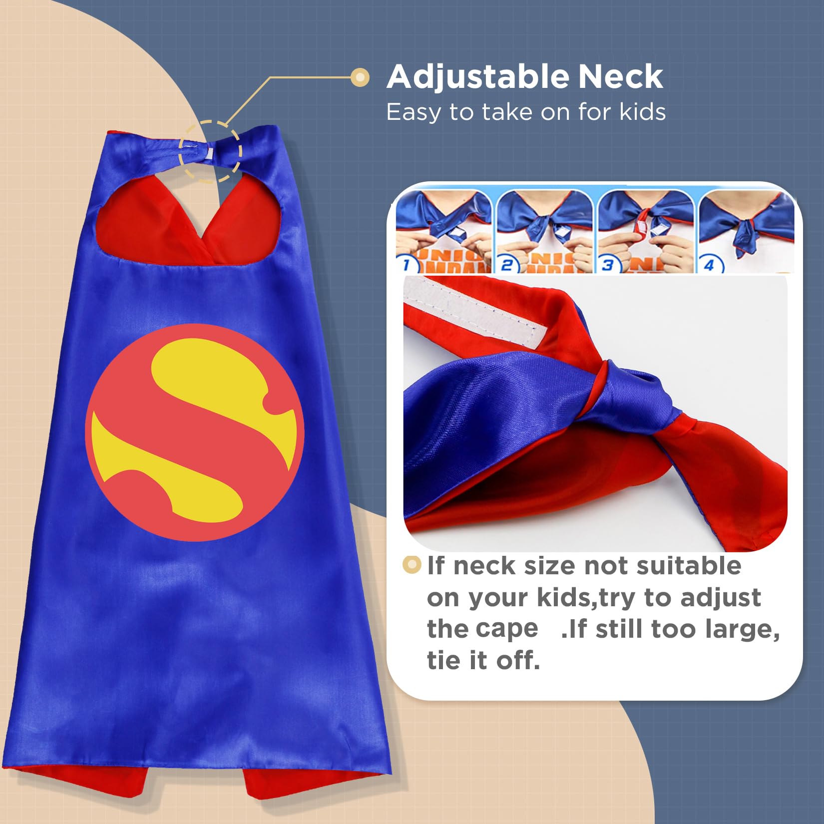 Foto 4 pulgar | Set de Capas de Superhéroes RioRand para Niños 15 Piezas - Venta Internacional