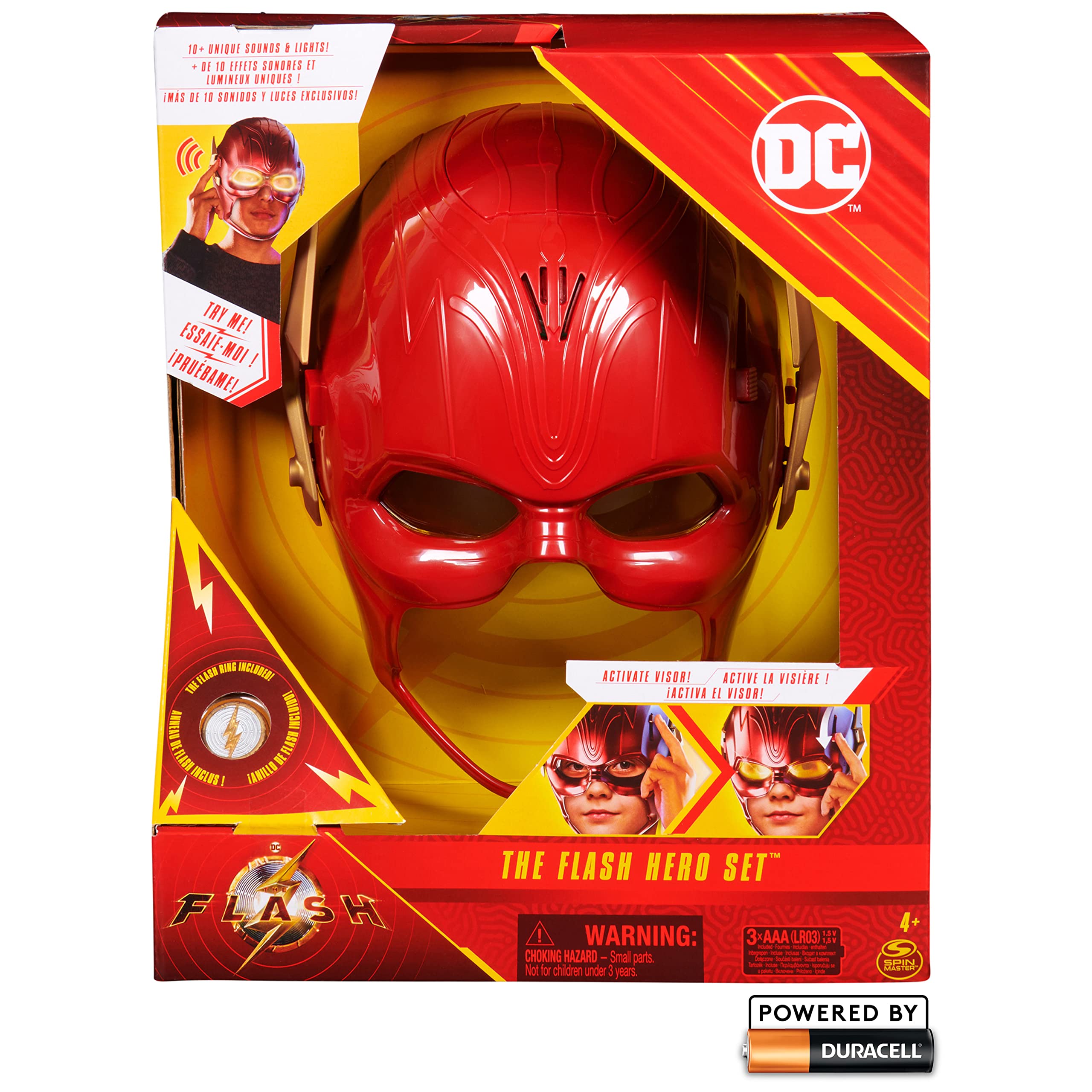 Foto 3 pulgar | Disfraz De Juego De Rol The Flash De Dc Comics Con Máscara, Sonidos Y Luz - Venta Internacional.