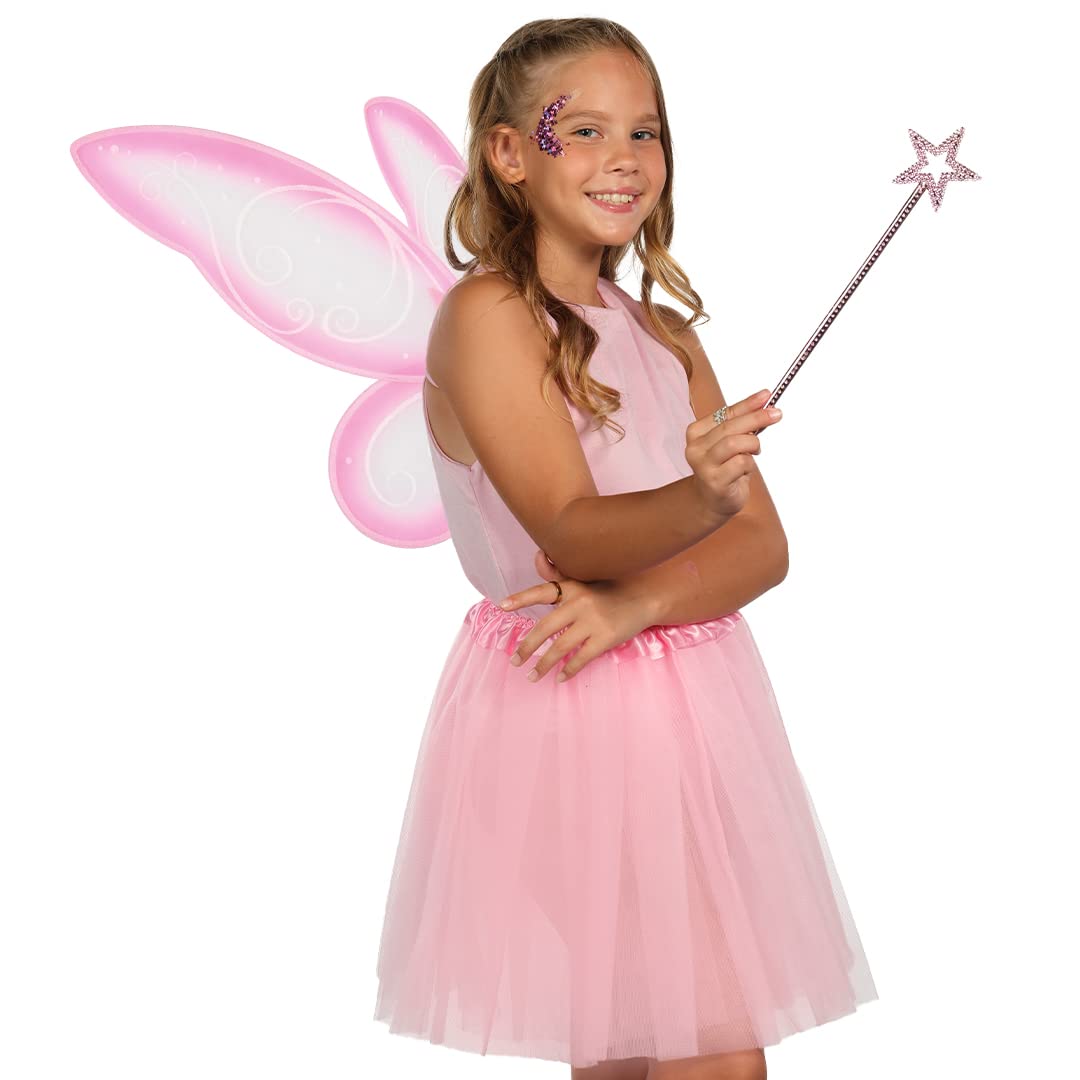 Foto 7 pulgar | Accesorios De Disfraz Funcredible Pink Fairy Wings & Wand - Venta Internacional.