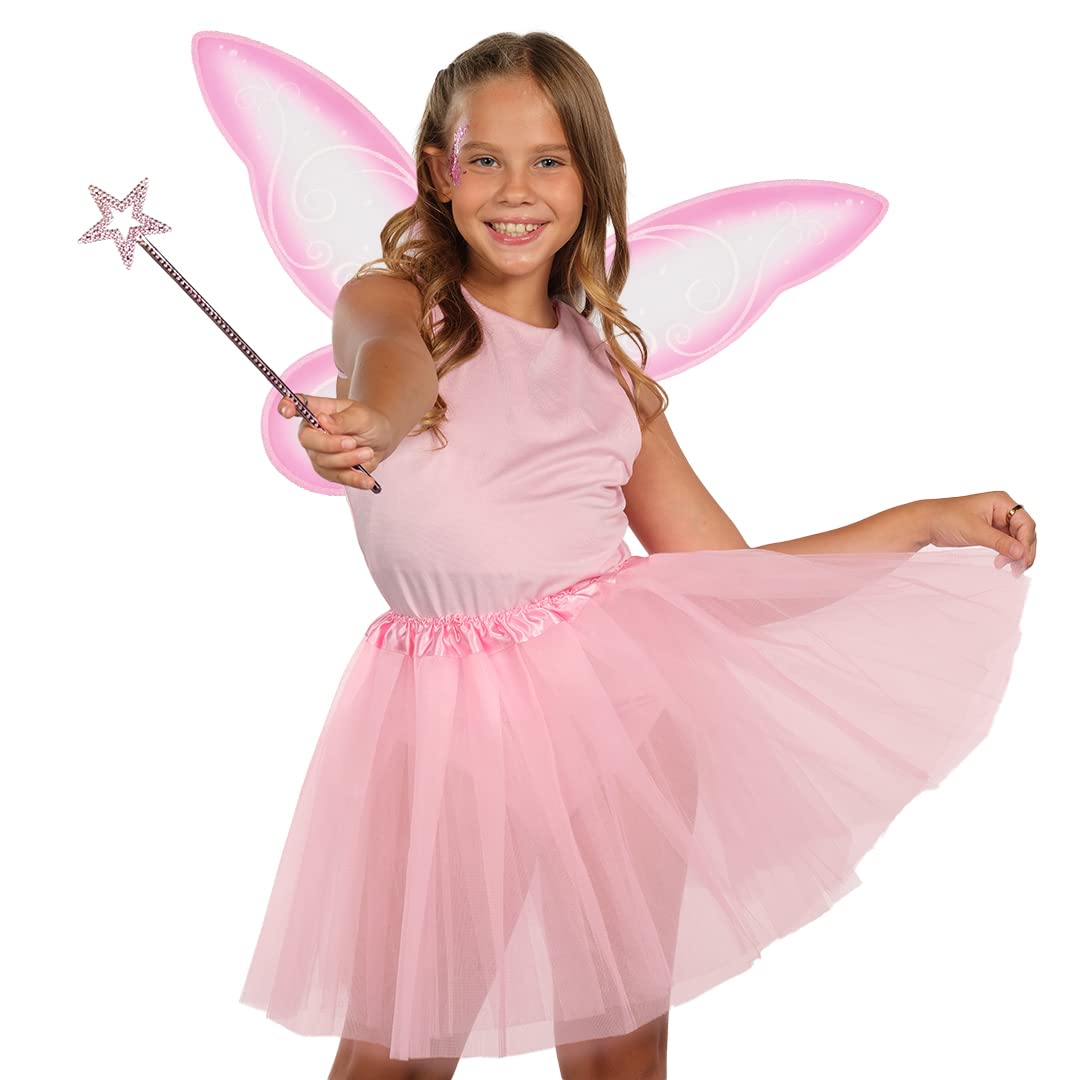 Foto 8 pulgar | Accesorios De Disfraz Funcredible Pink Fairy Wings & Wand - Venta Internacional.