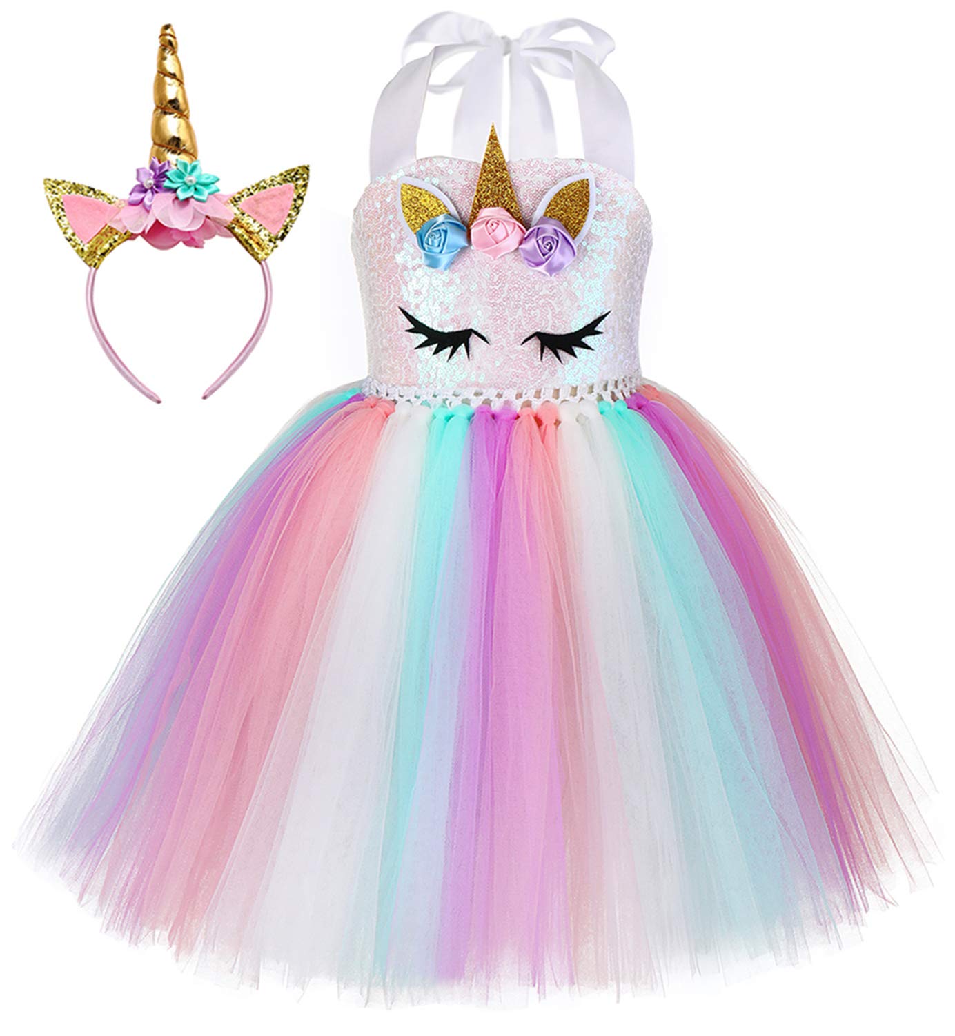 Foto 2 pulgar | Vestido de Princesa Tutu Dreams Unicorn para Niñas de 5 A 6 Años - Venta Internacional
